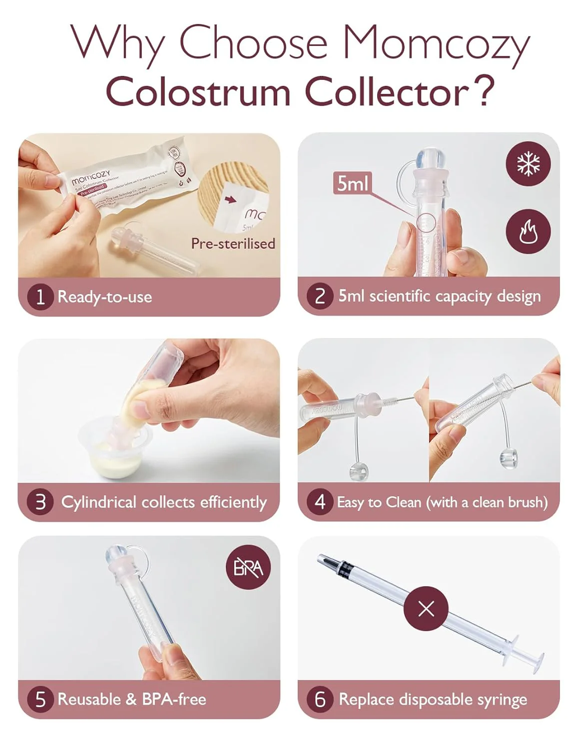 Momcozy Colostrum Reusable Breast Milk Collector - Image 5