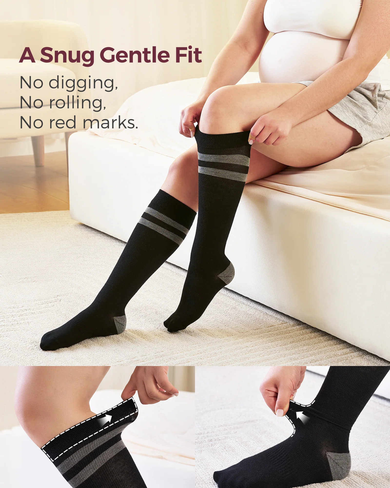 Momcozy Compression Socks for Women Wide Calf - Image 18
