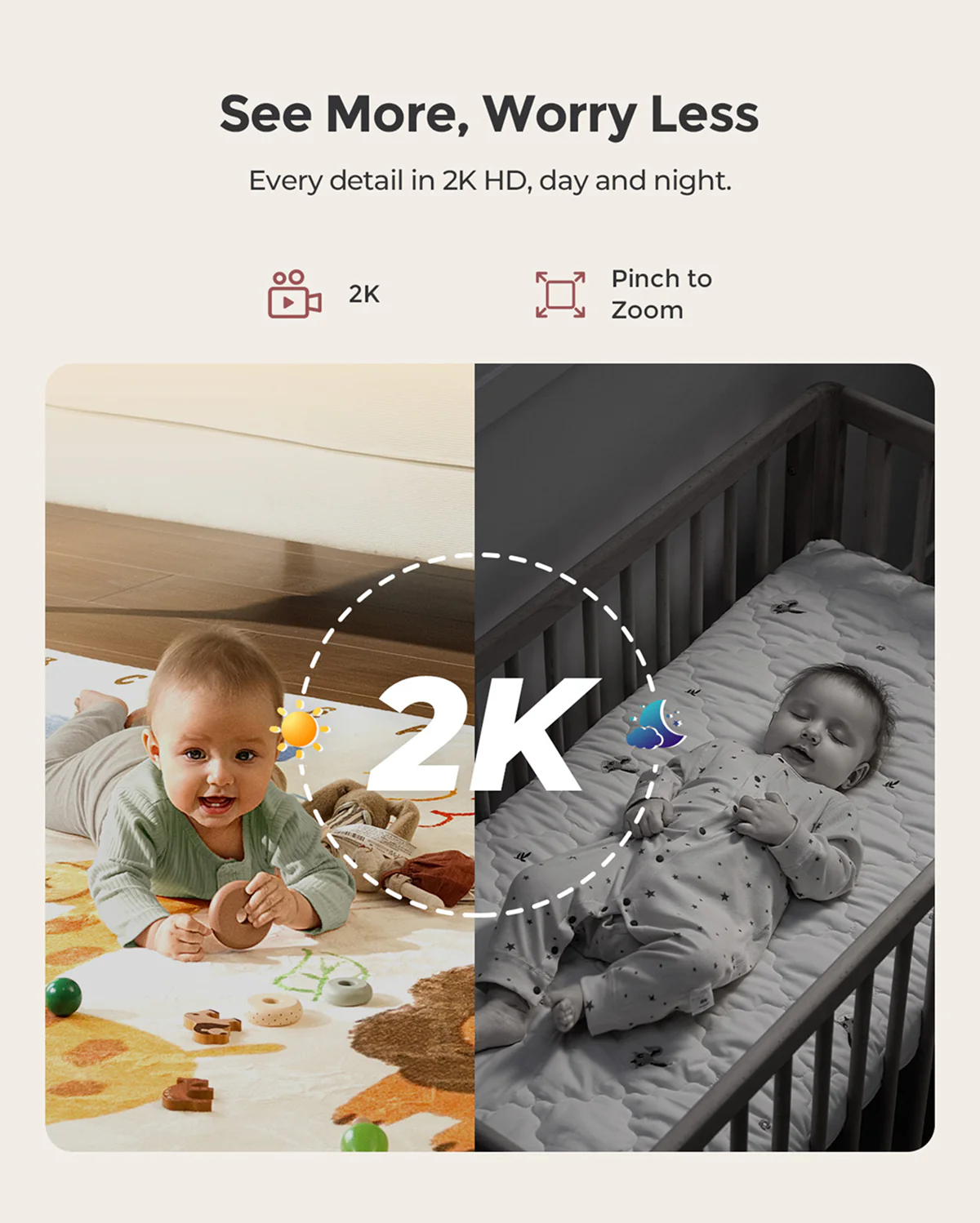 Momcozy Contact-Free Smart Baby Monitor (BM08) - Image 3