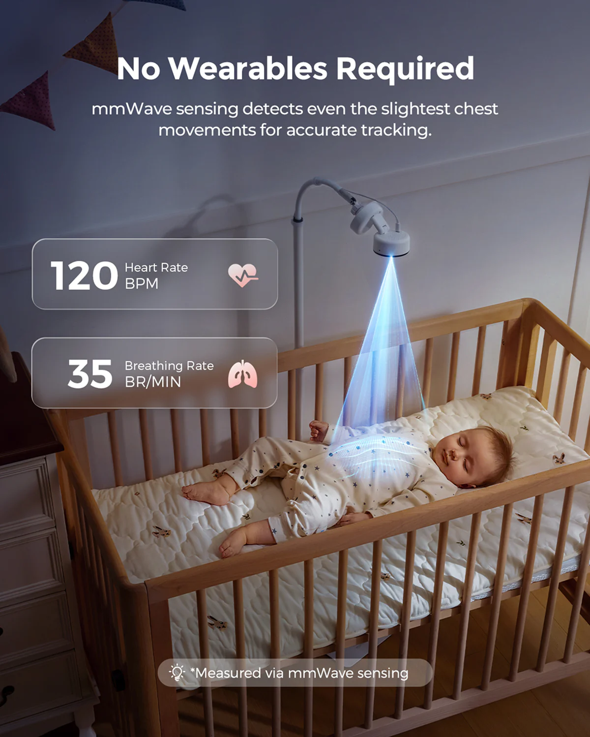 Momcozy Contact-Free Smart Baby Monitor (BM08) - Image 4