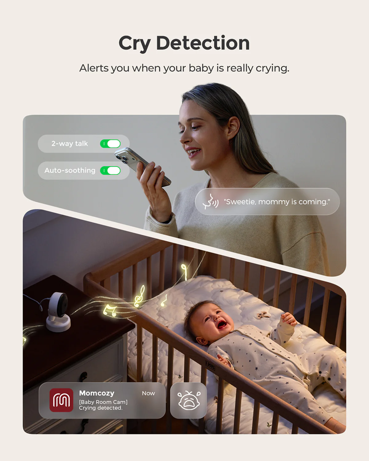 Momcozy Contact-Free Smart Baby Monitor (BM08) - Image 6