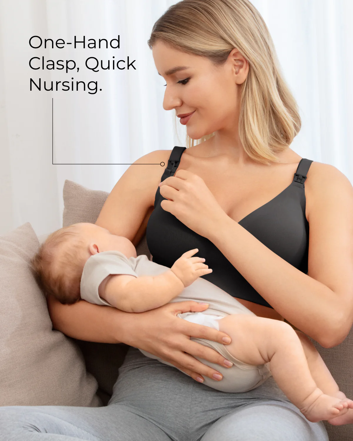 Momcozy CoolFit Nursing Bra - Ultra Stretch - Image 16