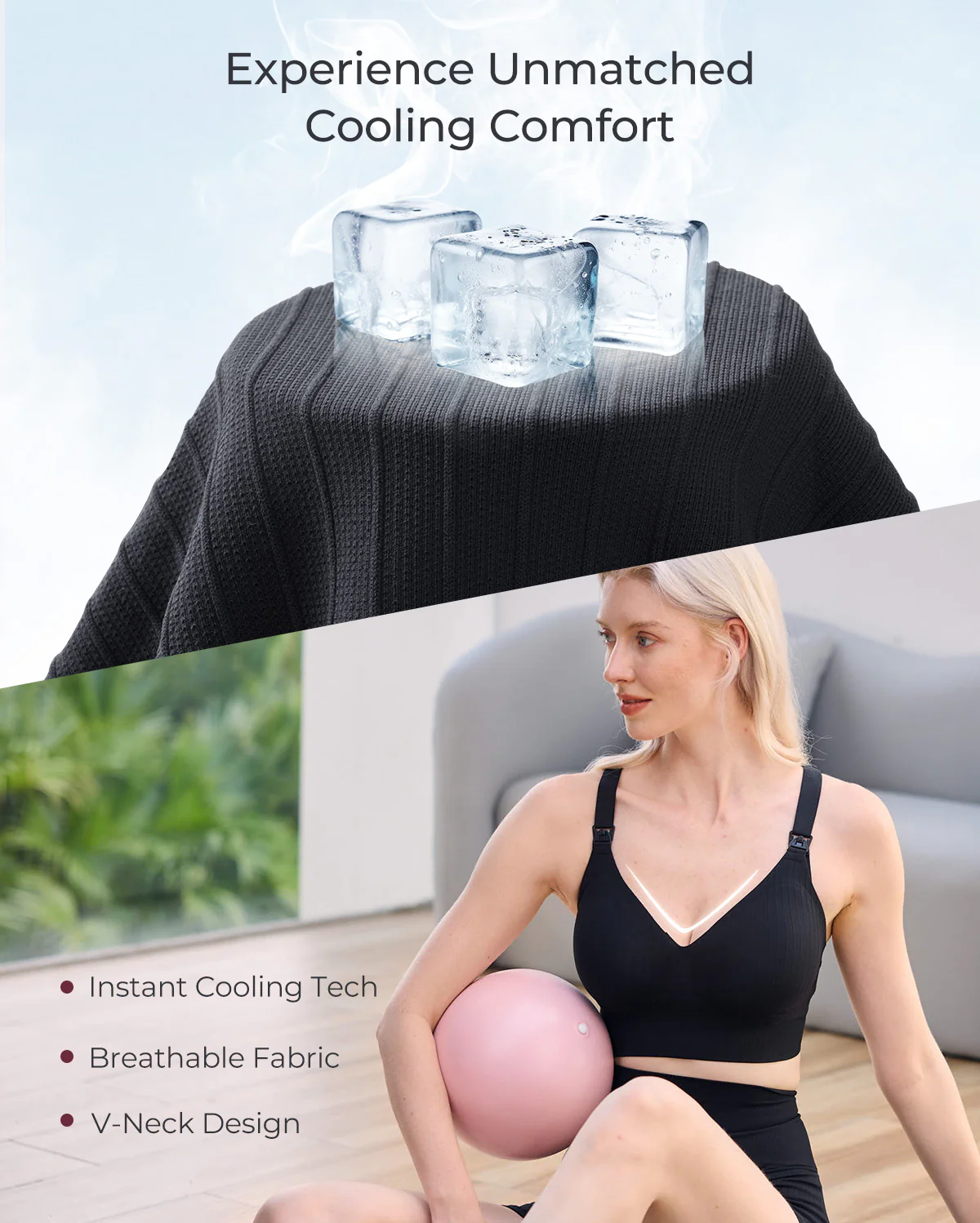 Momcozy CoolFit Nursing Sports Bra - Racerback - Image 16