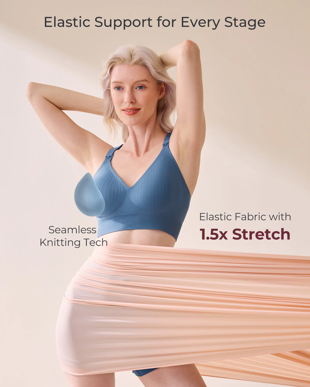 Momcozy CoolFit Nursing Sports Bra - Racerback - Image 23