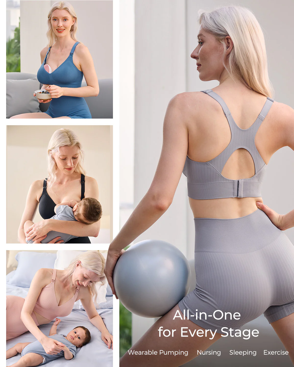 Momcozy CoolFit Nursing Sports Bra - Racerback - Image 26