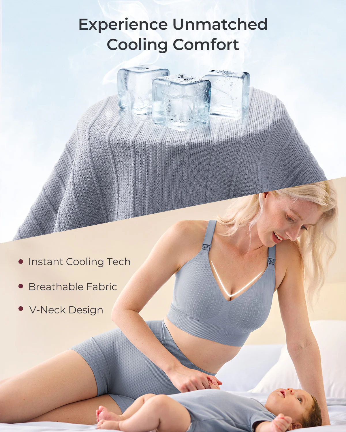 Momcozy CoolFit Nursing Sports Bra - Racerback - Image 31
