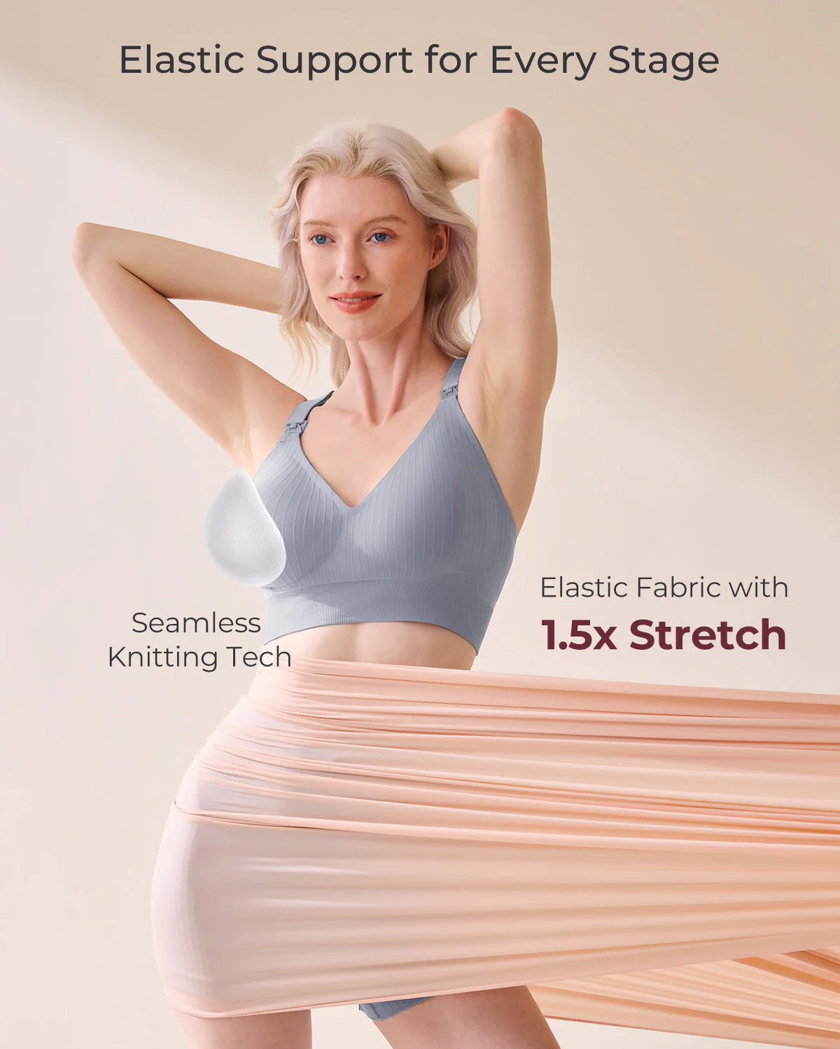 Momcozy CoolFit Nursing Sports Bra - Racerback - Image 33