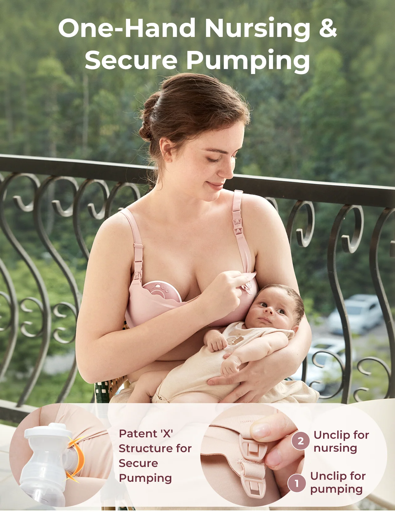 Momcozy Cooling Hands-Free Nursing & Pump Bra - Image 7