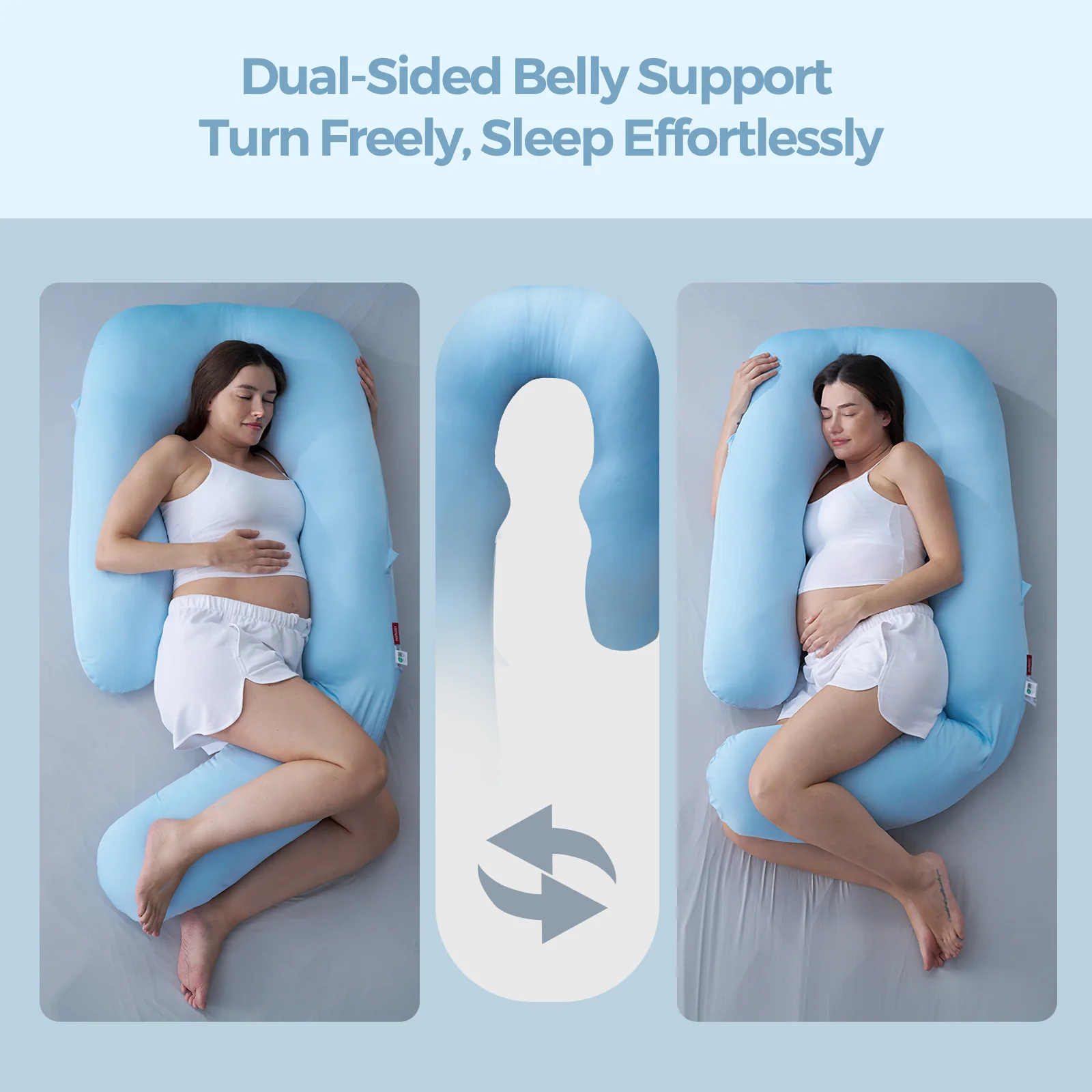 Momcozy Cooling Comfort Pregnancy Pillow - Image 8