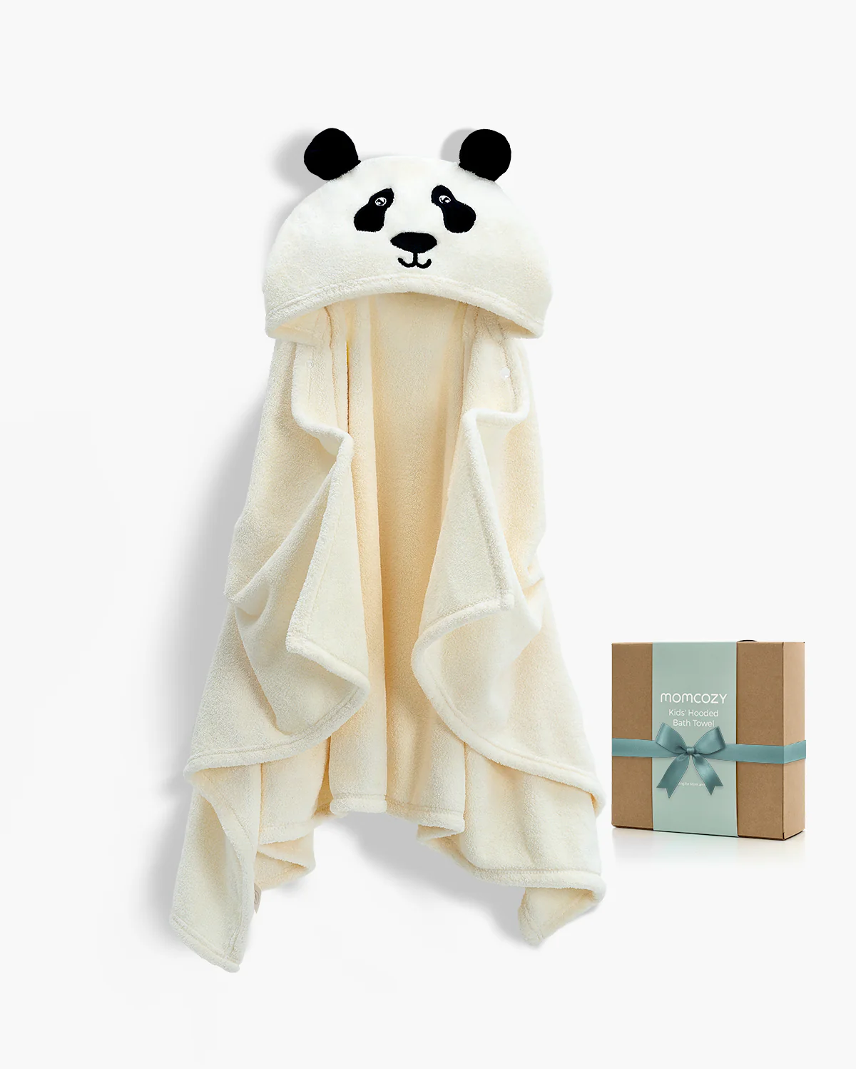 Coral Fleece Hooded Baby Bath Towel - Image 2