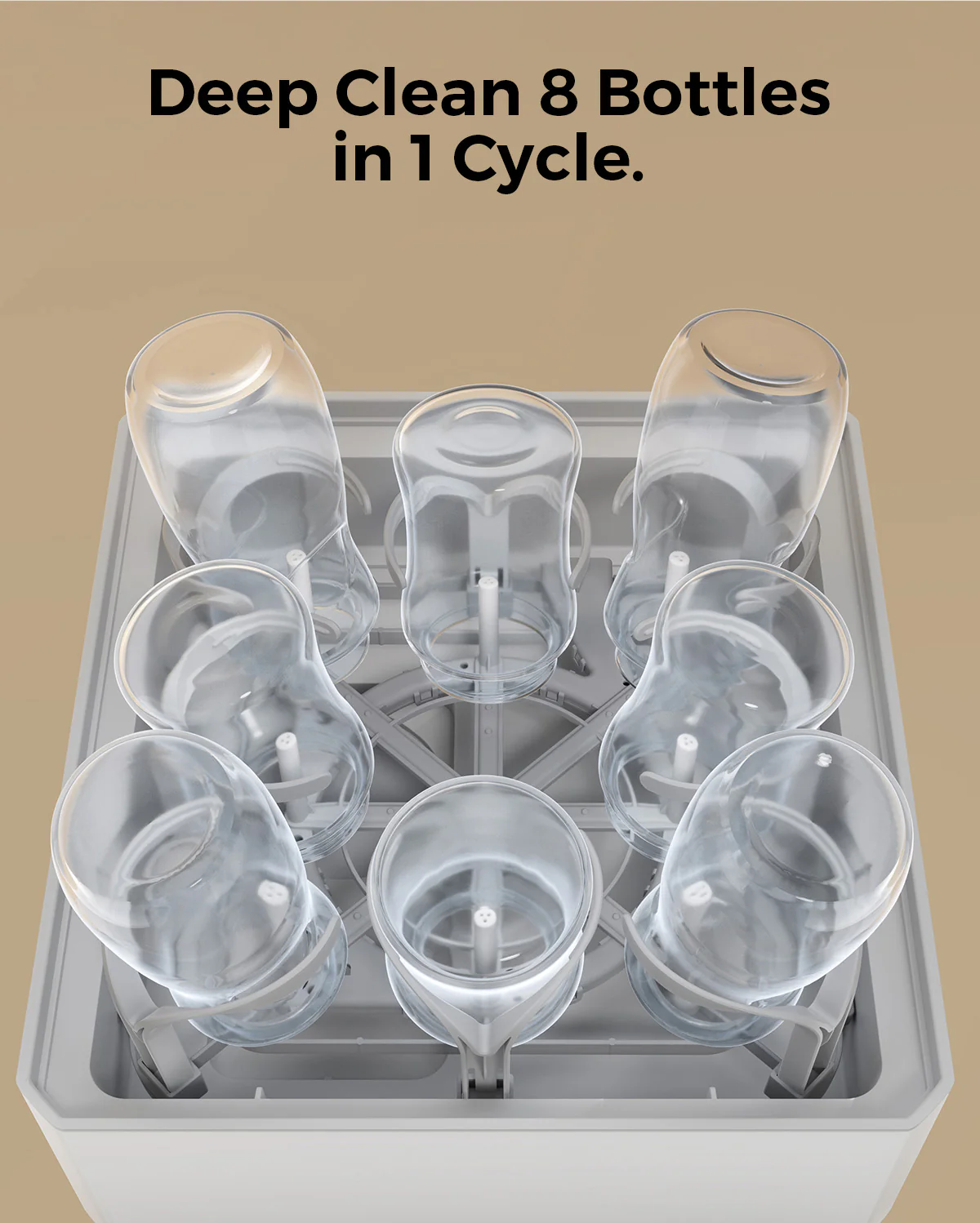 Pre-order: Momcozy DeepClean Baby Bottle Washer (D8) - Image 3