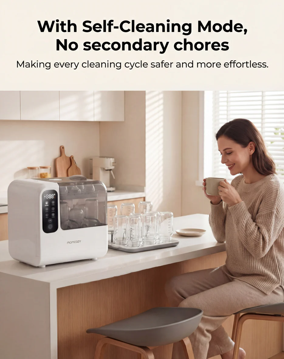 Pre-order: Momcozy DeepClean Baby Bottle Washer (D8) - Image 8