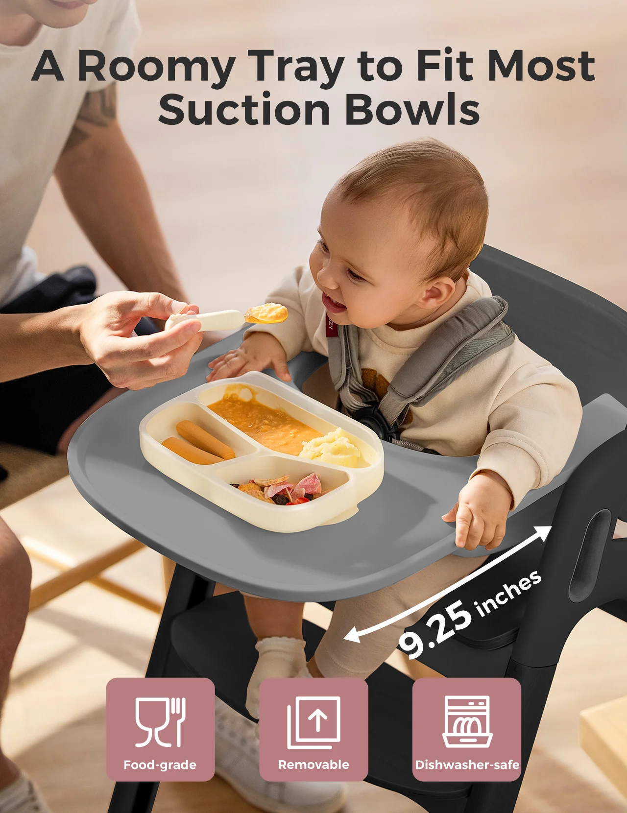 Momcozy DinerPal Black High Chair - UK - Image 5