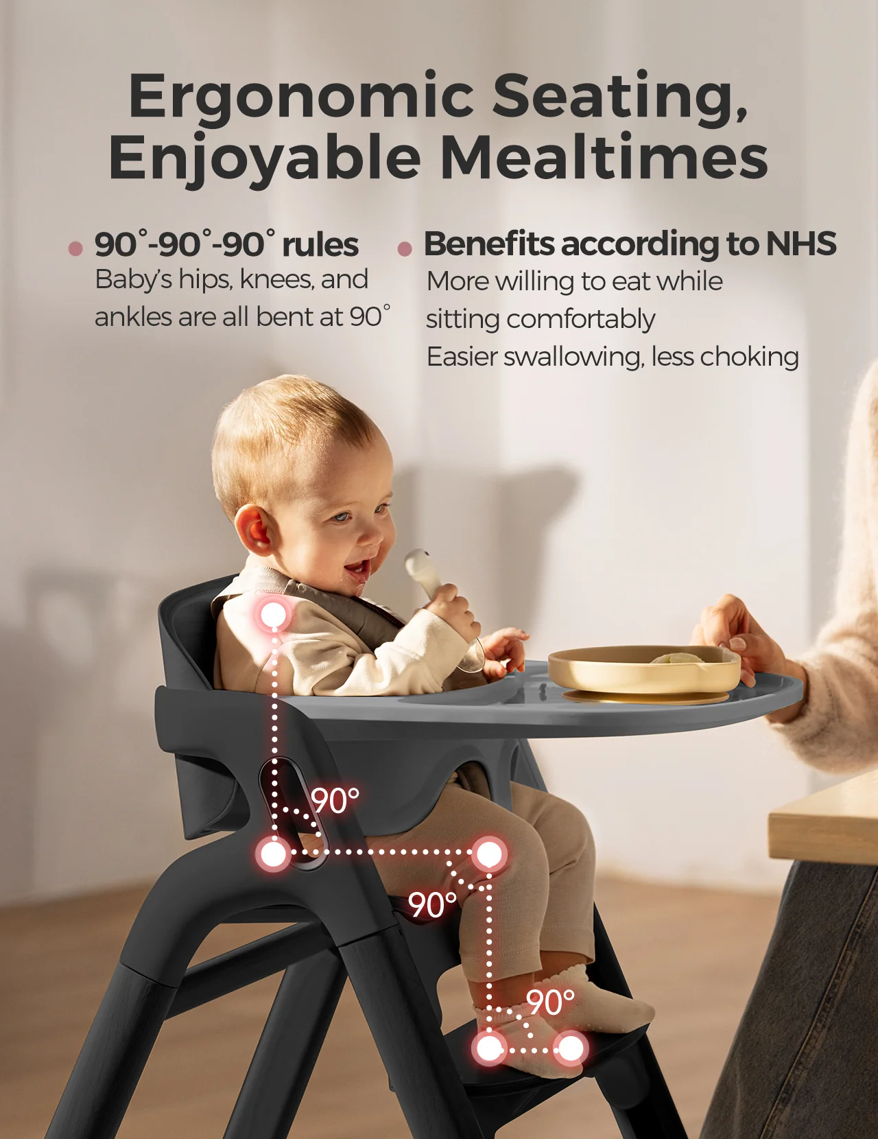 Momcozy DinerPal Black High Chair - UK - Image 6