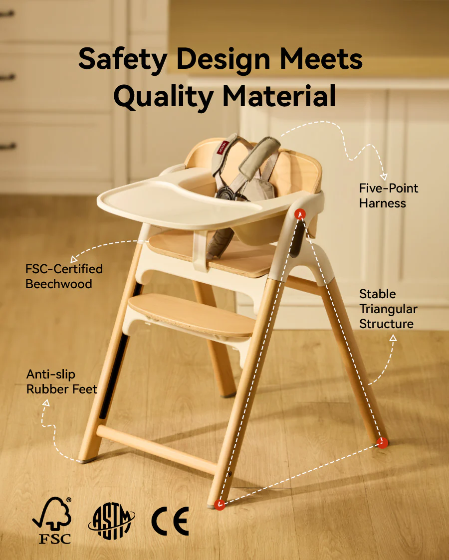 Momcozy DinerPal High Chair and Soft Cushion - Image 7