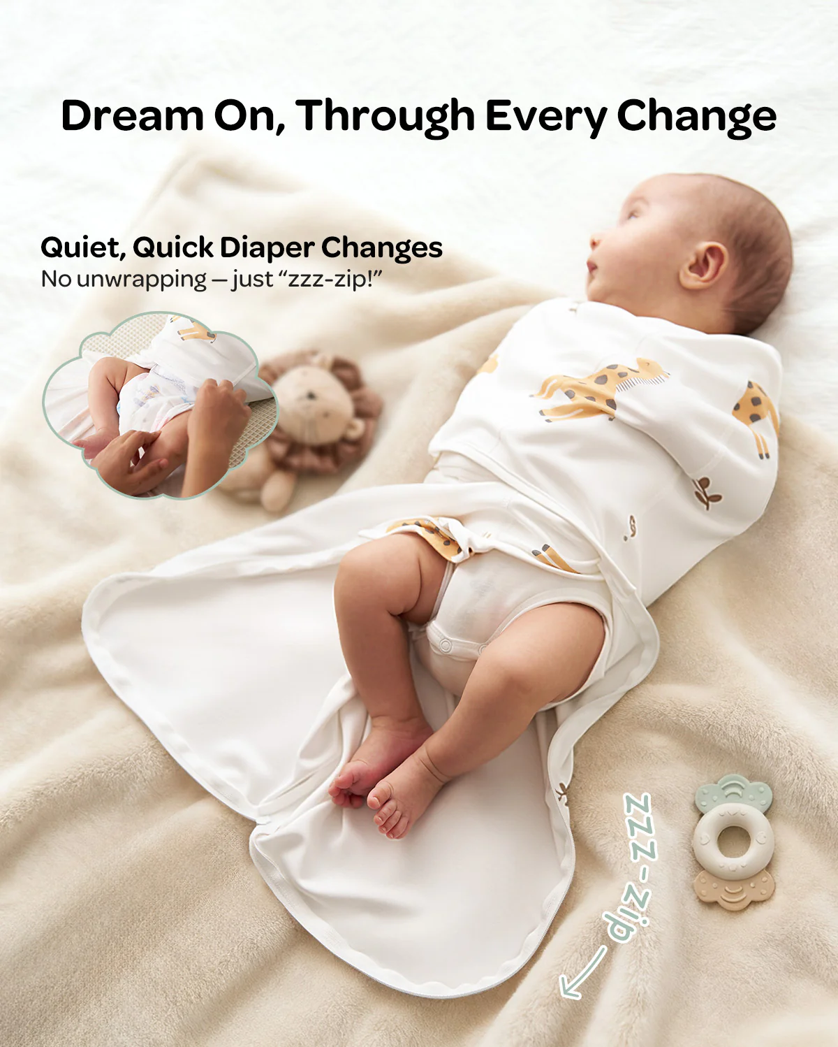 Momcozy Easy Swaddle Wrap For 0-3M - Image 10