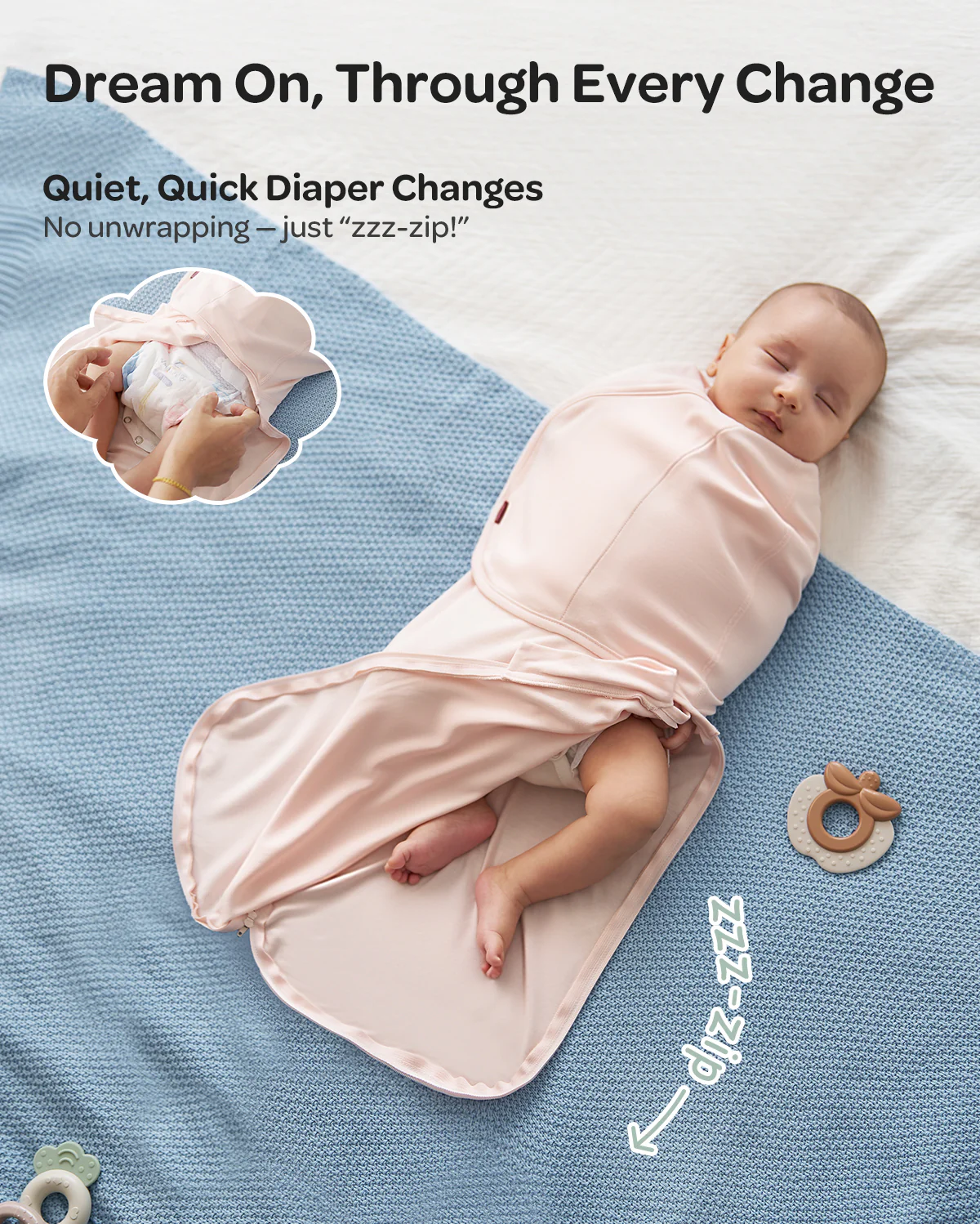 Momcozy Easy Swaddle Wrap For 0-3M - Image 19