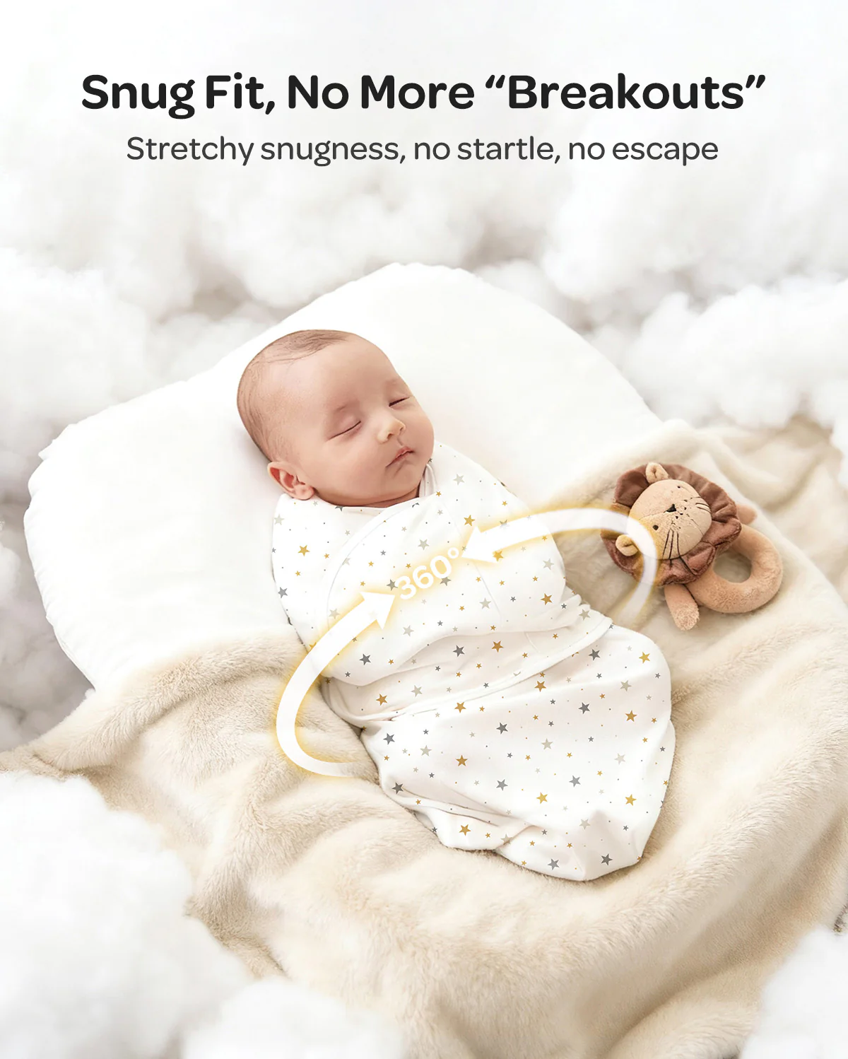 Momcozy Easy Swaddle Wrap For 0-3M - Image 39