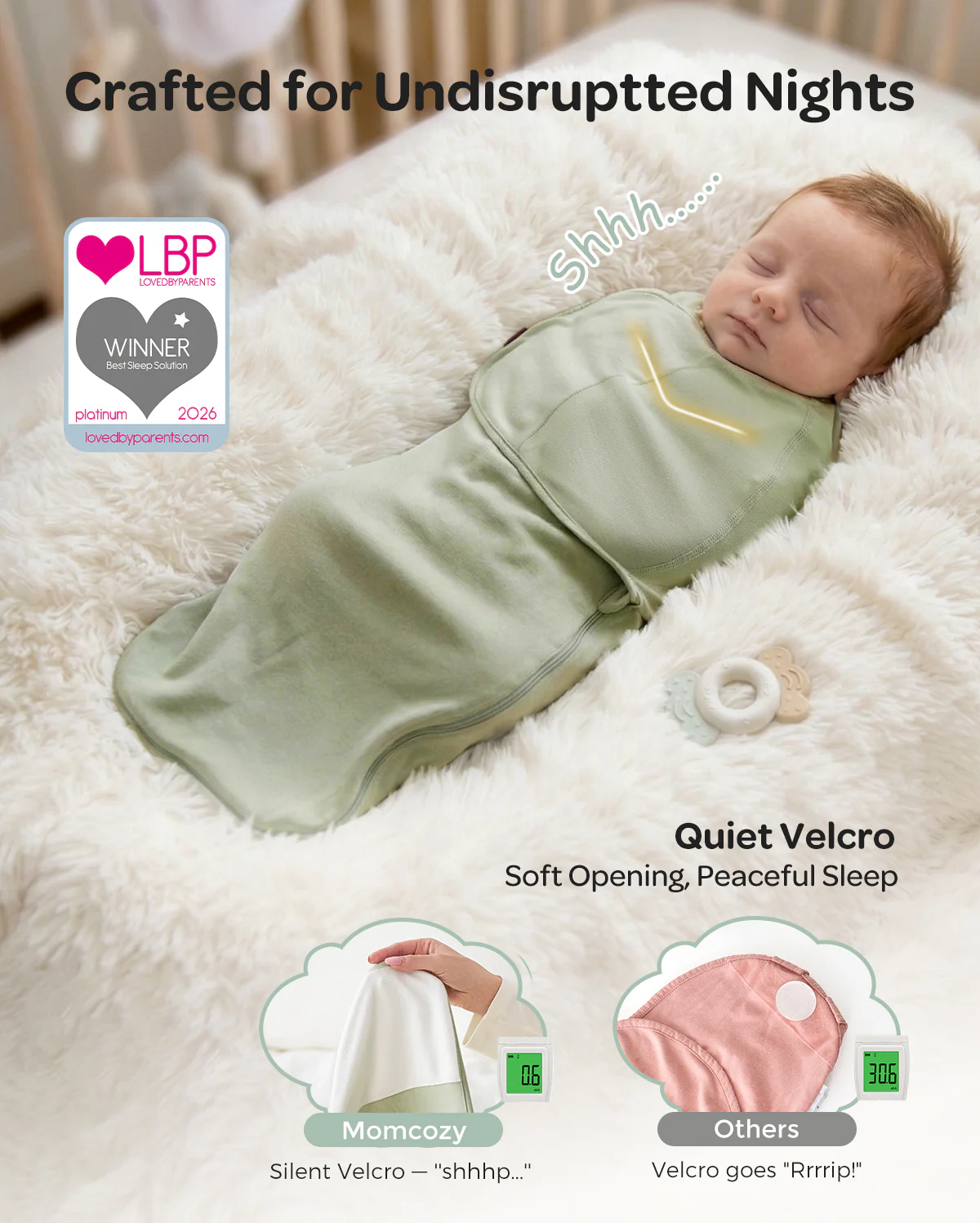 Momcozy Easy Swaddle Wrap For 0-3M - Image 49