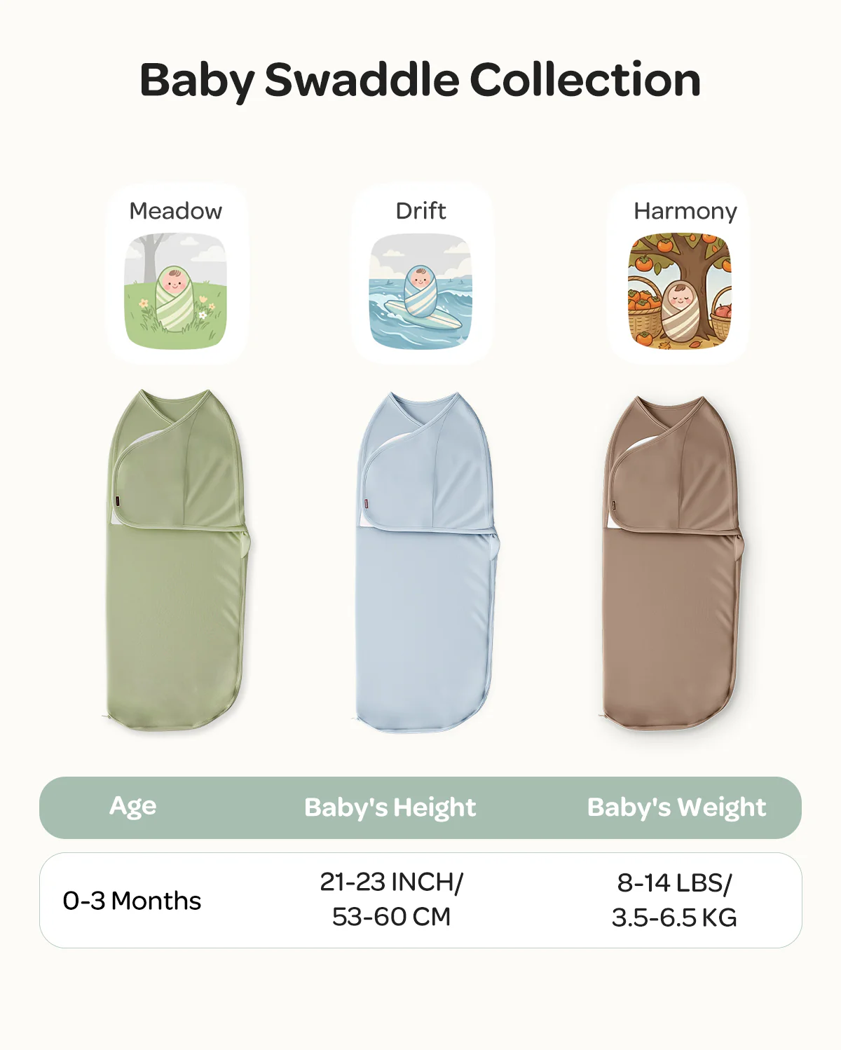 Momcozy Easy Swaddle Wrap For 0-3M - Image 55