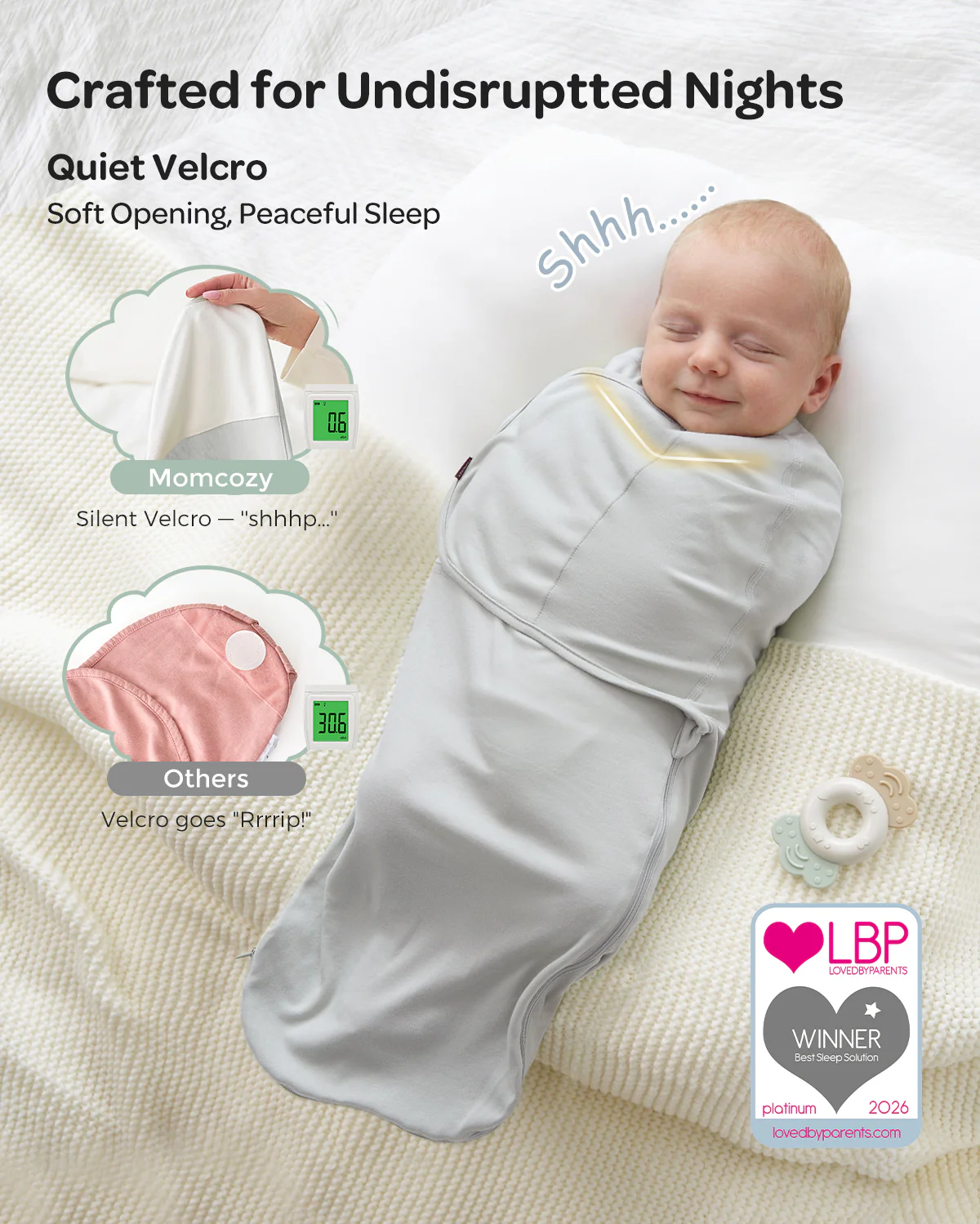 Momcozy Easy Swaddle Wrap For 0-3M - Image 56
