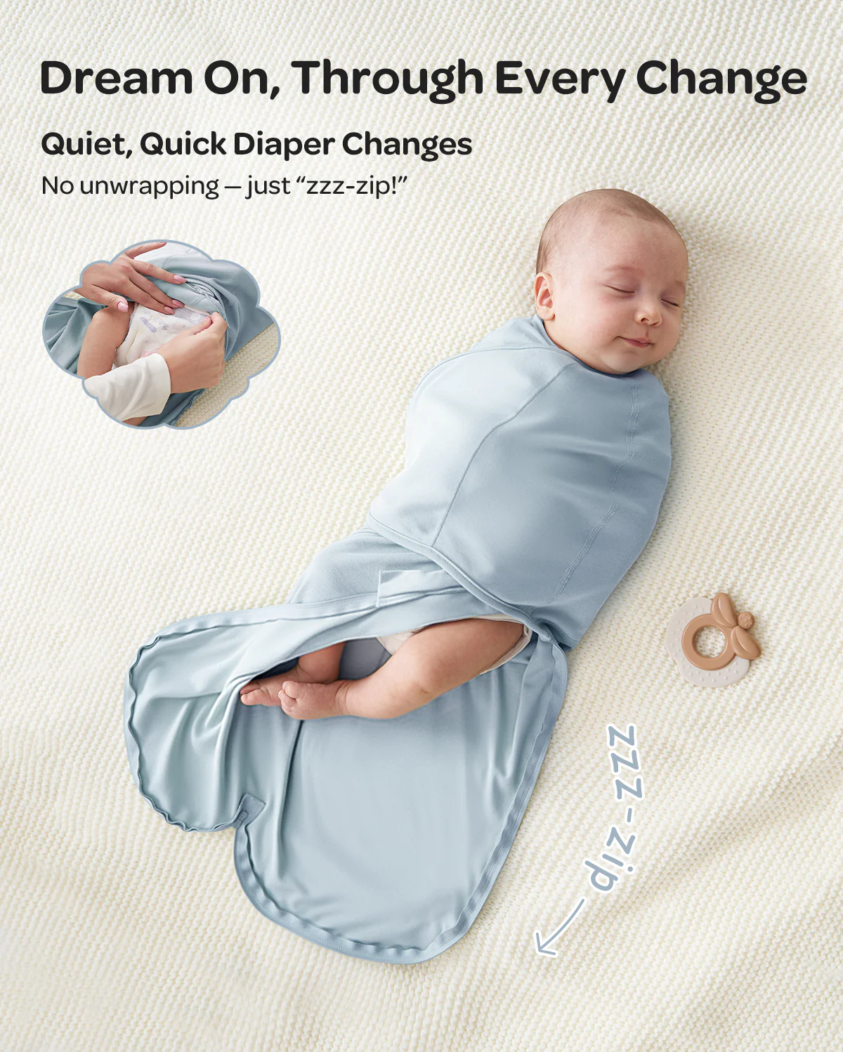 Momcozy Easy Swaddle Wrap For 0-3M - Image 57