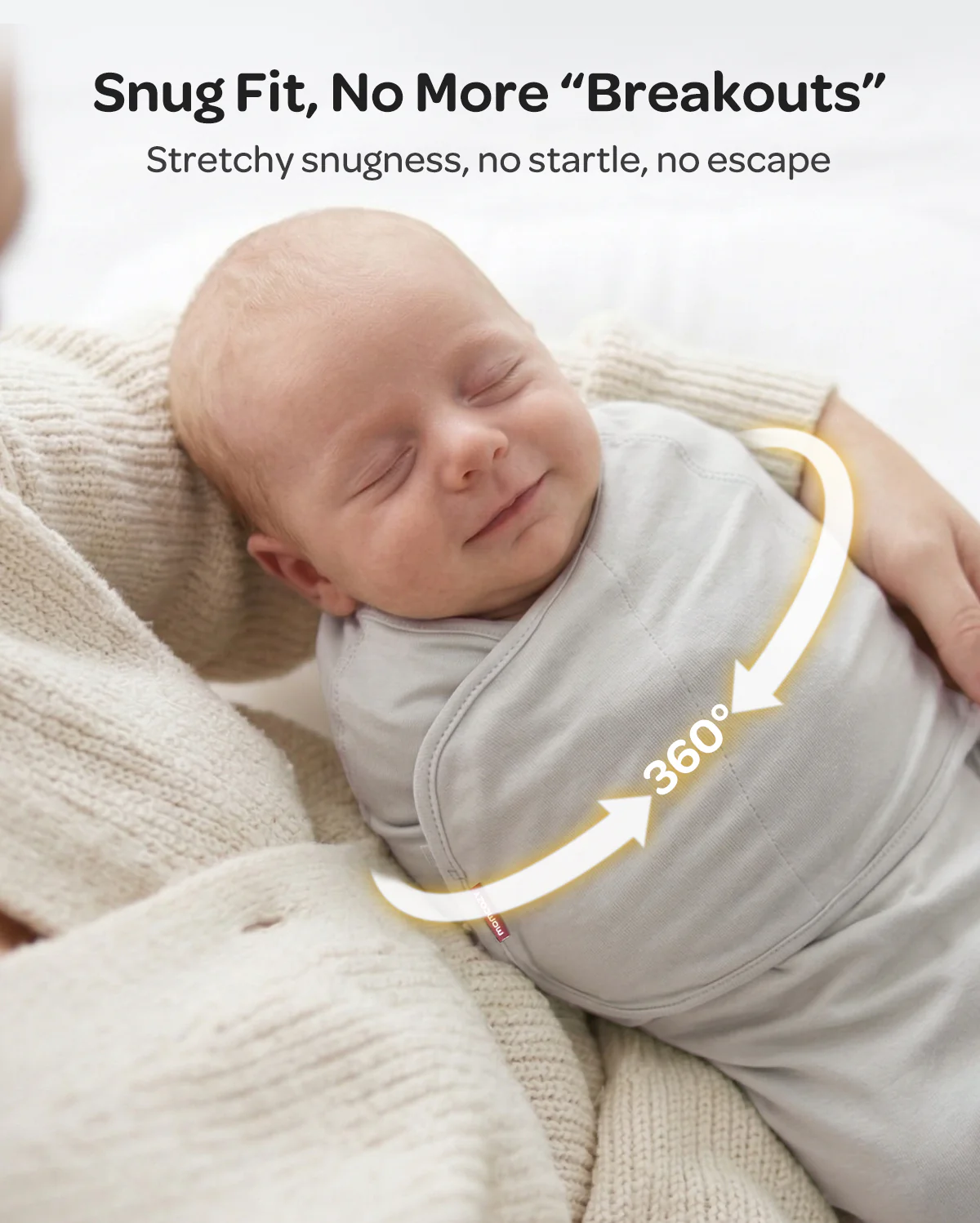 Momcozy Easy Swaddle Wrap For 0-3M - Image 59