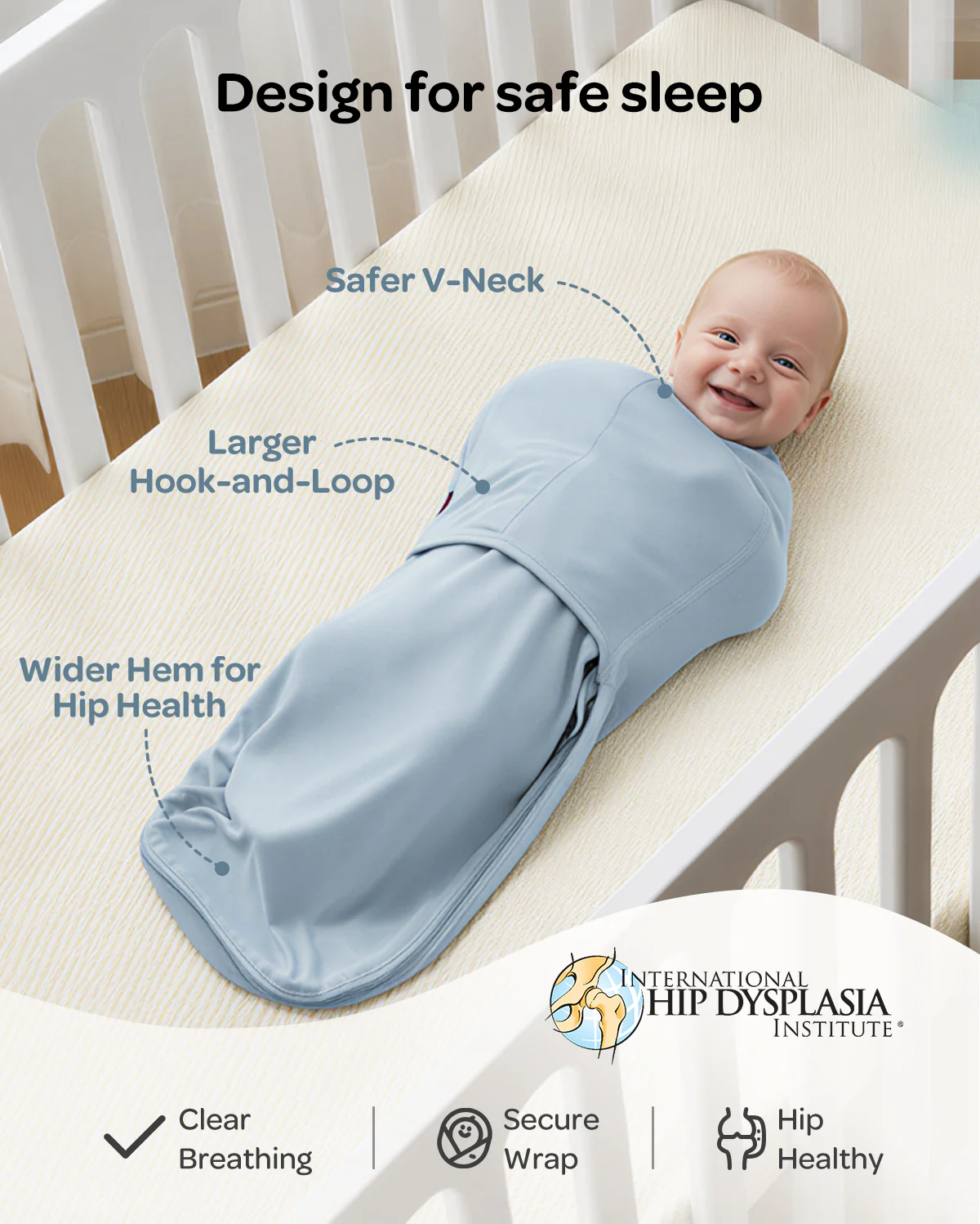 Momcozy Easy Swaddle Wrap For 0-3M - Image 60