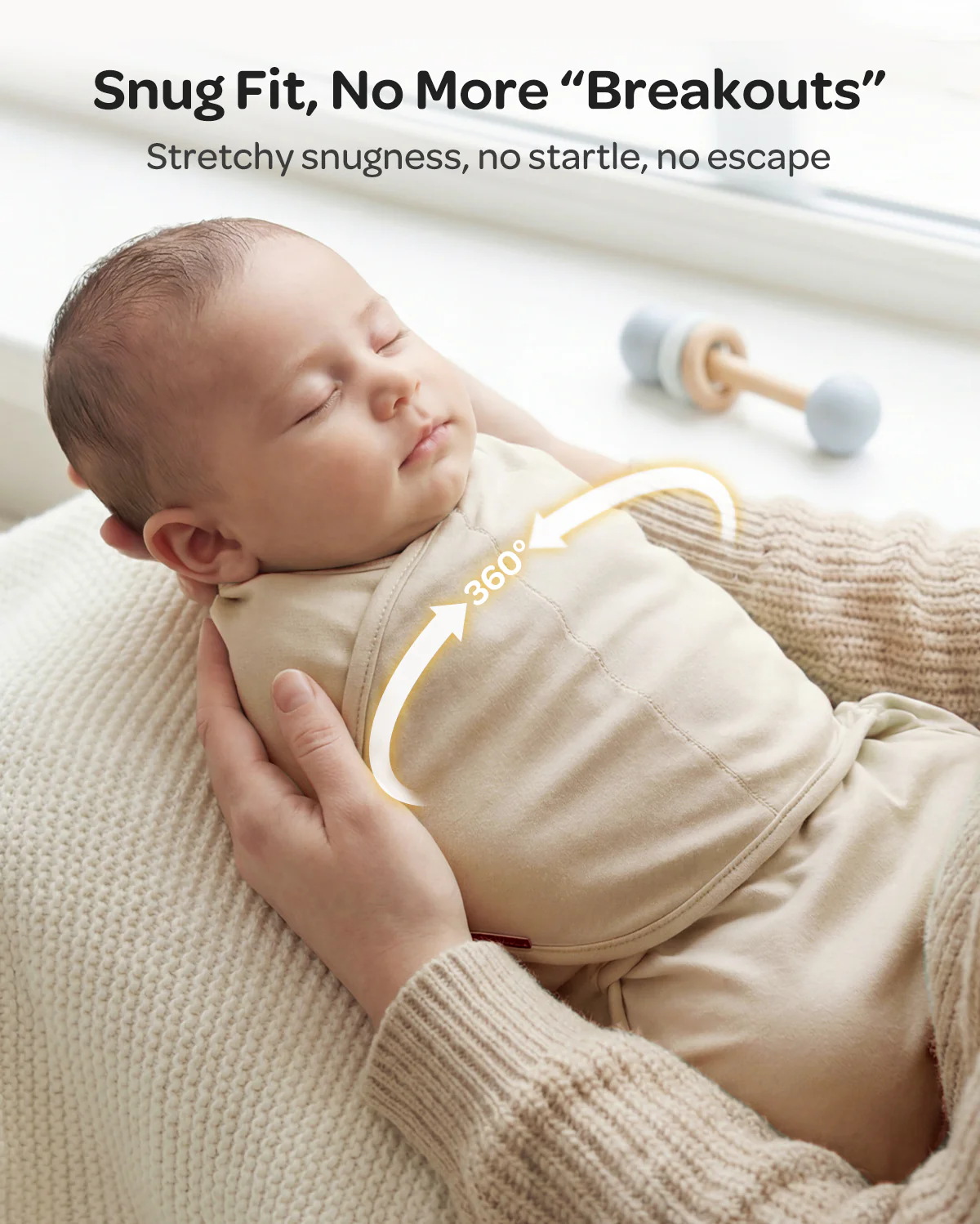Momcozy Easy Swaddle Wrap For 0-3M - Image 66