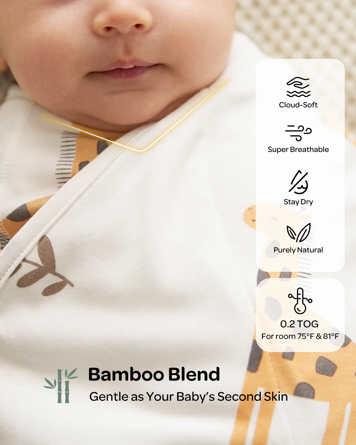 Momcozy Easy Swaddle Wrap For 0-3M - Image 76