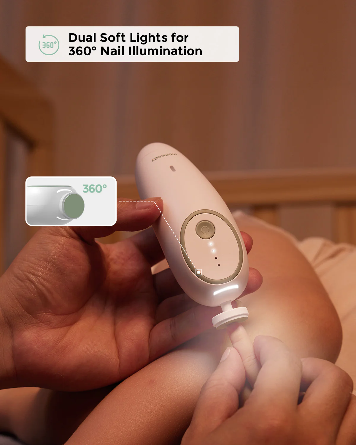 Momcozy Electric Baby Nail File - Low Noise - Image 5