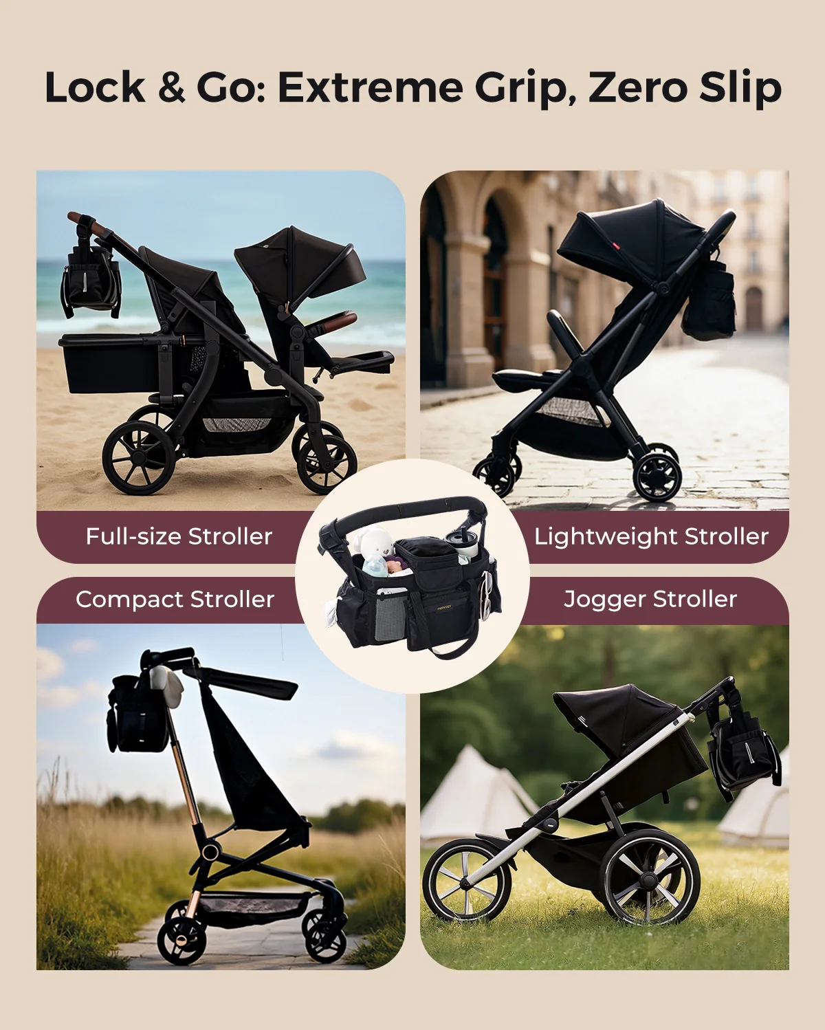 Momcozy Extra Large Stroller Organizer - Image 6