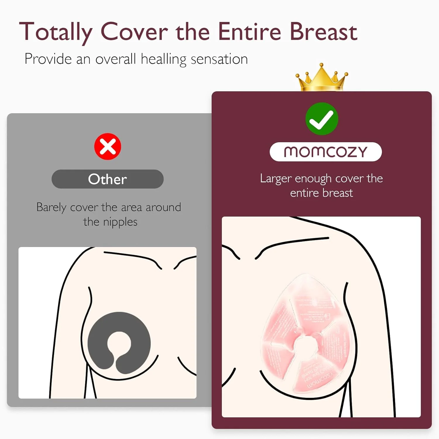 Momcozy Hot and Cold Breast Pads with 2 Soft Covers - Image 3