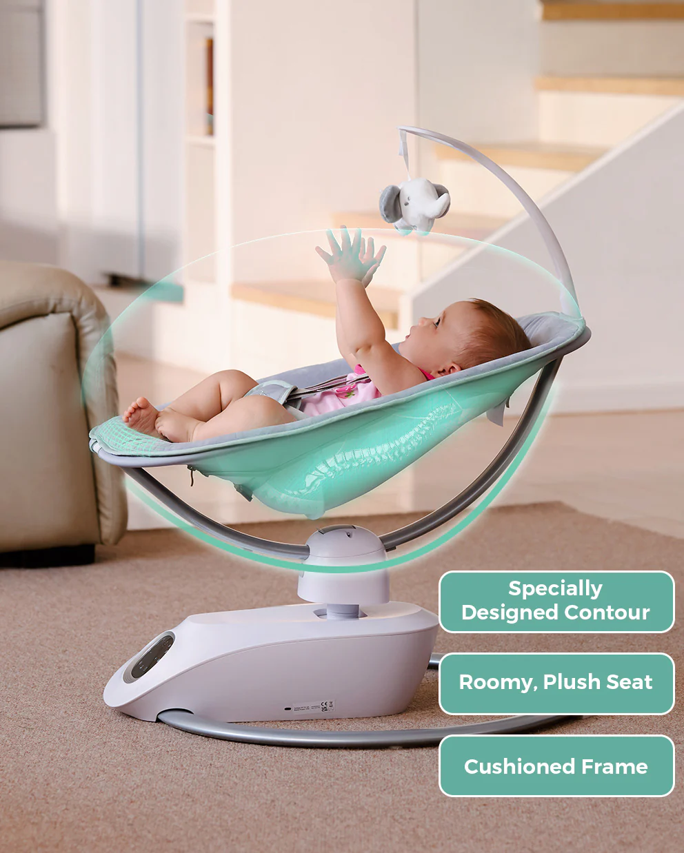Momcozy Infant Insert Compatible with Momcozy CocoSway Swing - Image 5