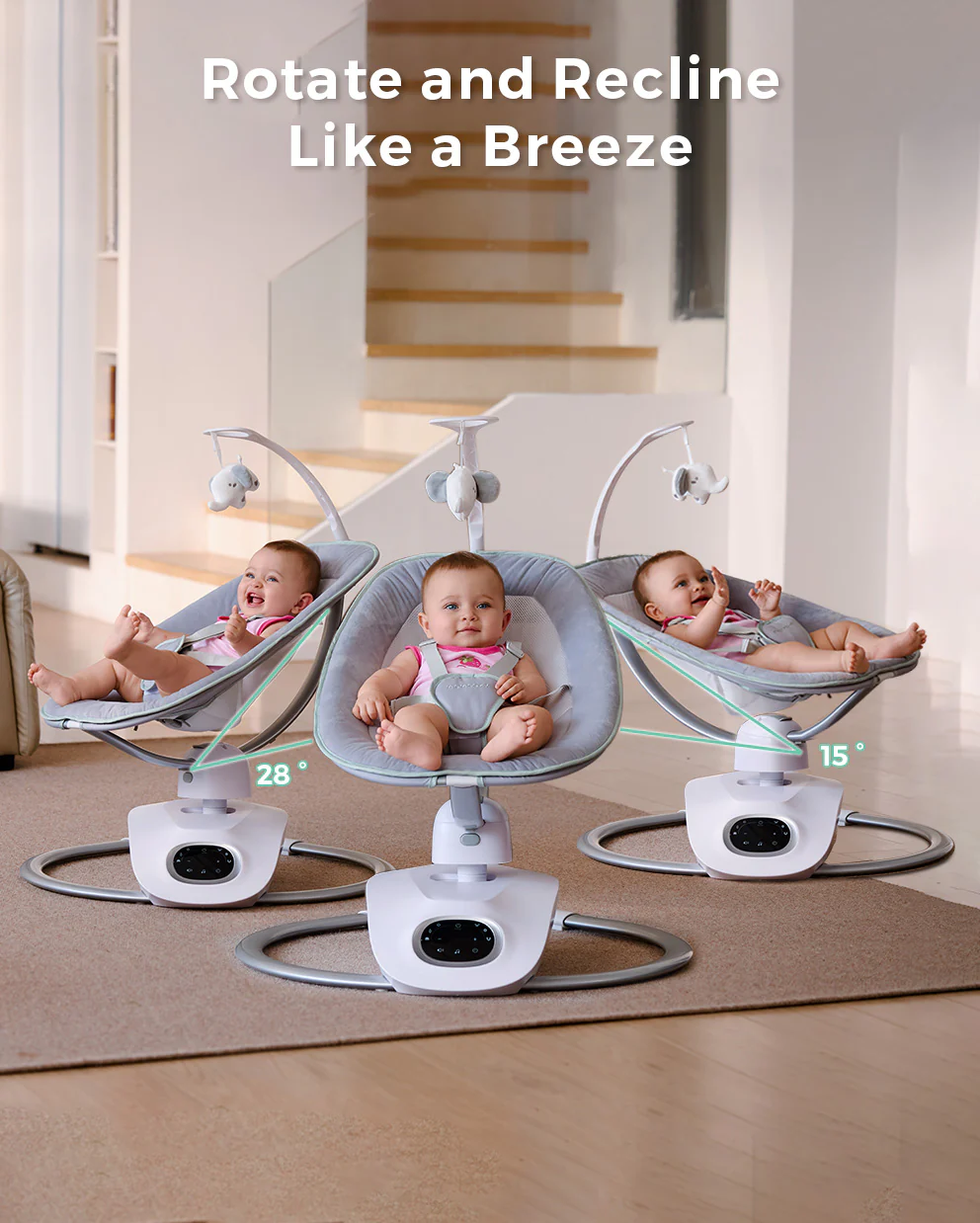 Momcozy Infant Insert Compatible with Momcozy CocoSway Swing - Image 6