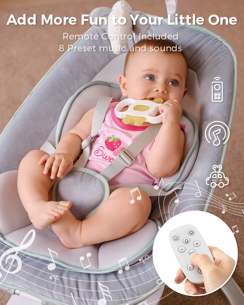 Momcozy Infant Insert Compatible with Momcozy CocoSway Swing - Image 7