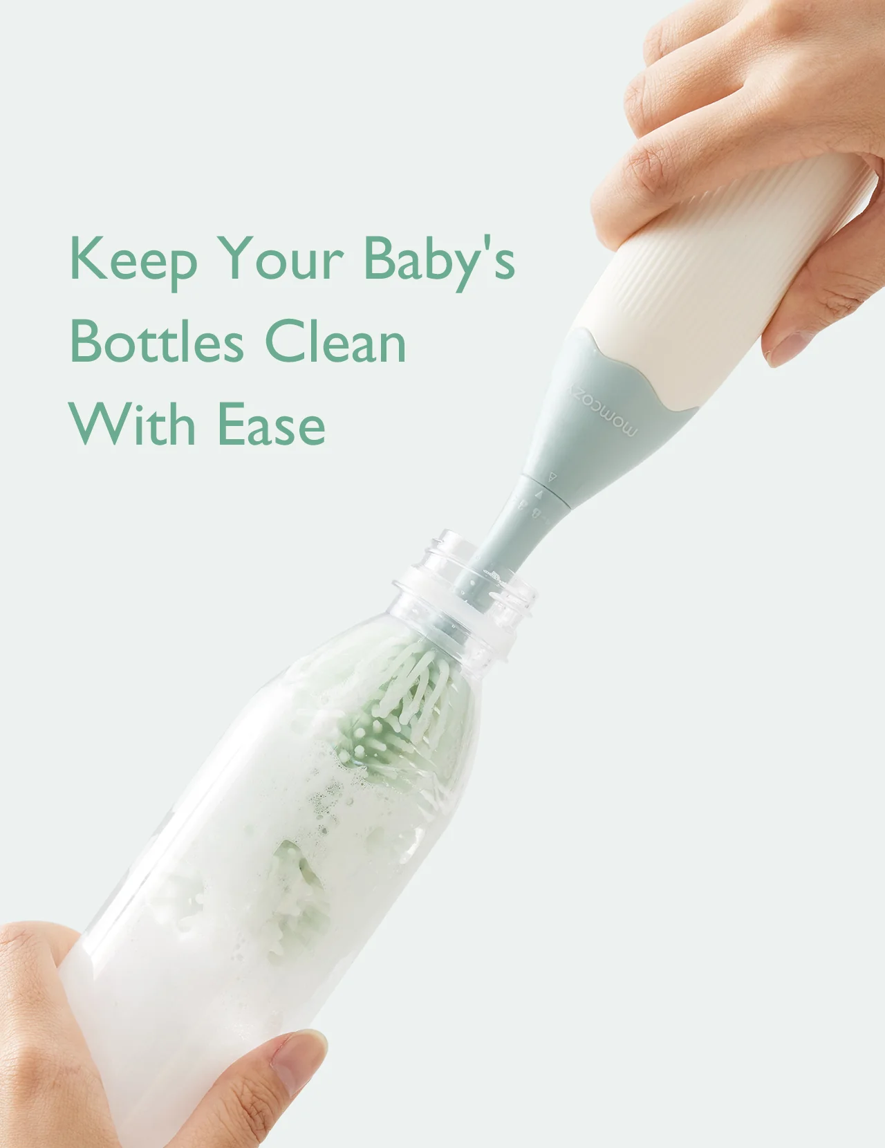 Momcozy Innovative Push-Press Design Bottle Brush Kit - Image 6