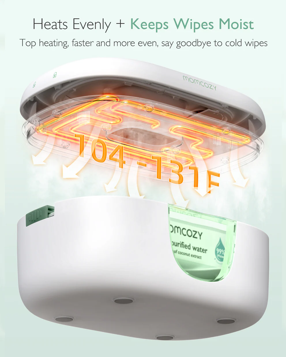 Momcozy Large Capacity Baby Wipe Warmer - Image 3