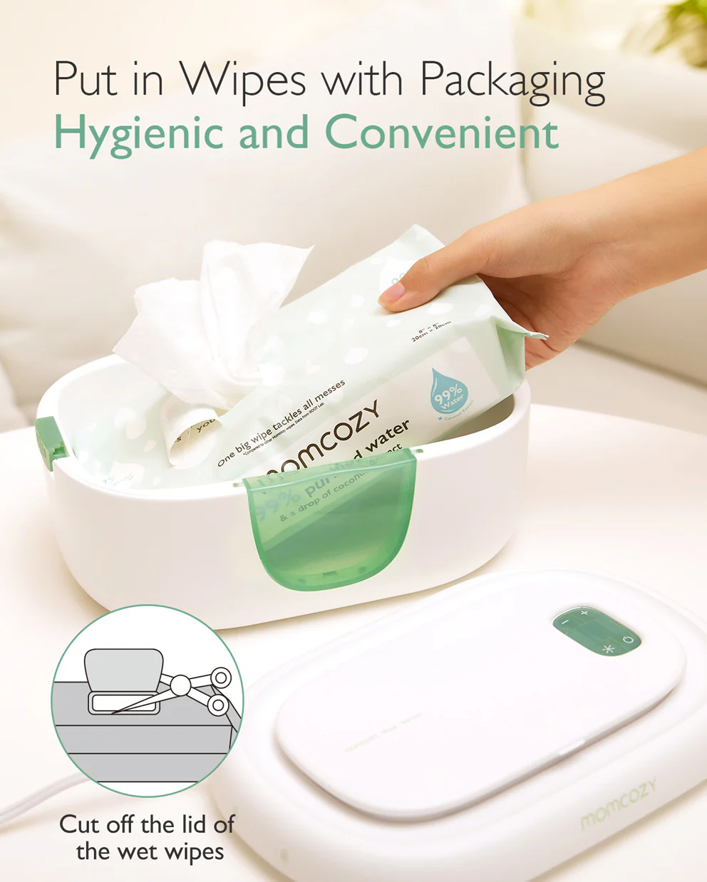 Momcozy Large Capacity Baby Wipe Warmer - Image 7