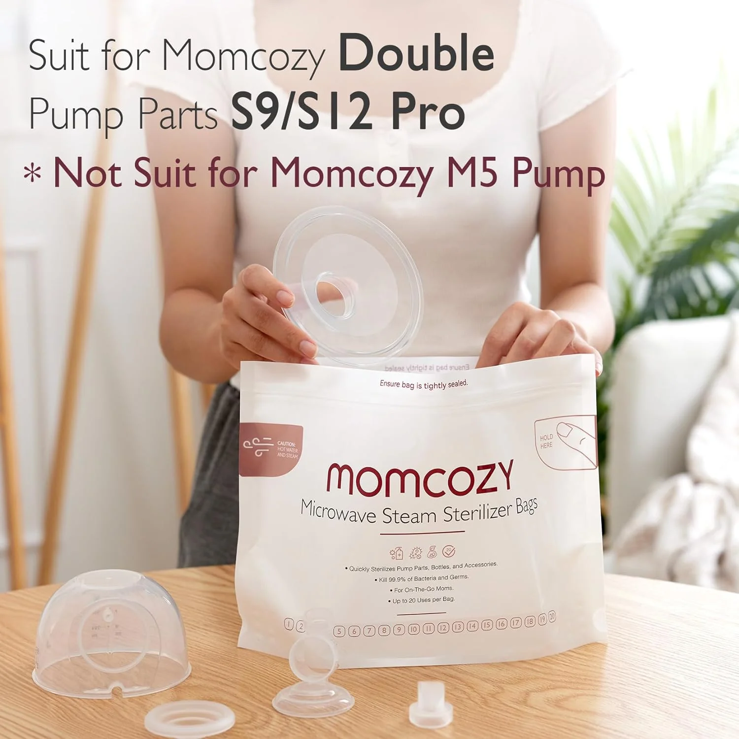 Momcozy Microwave Steam Sterilizer Bags - Image 3