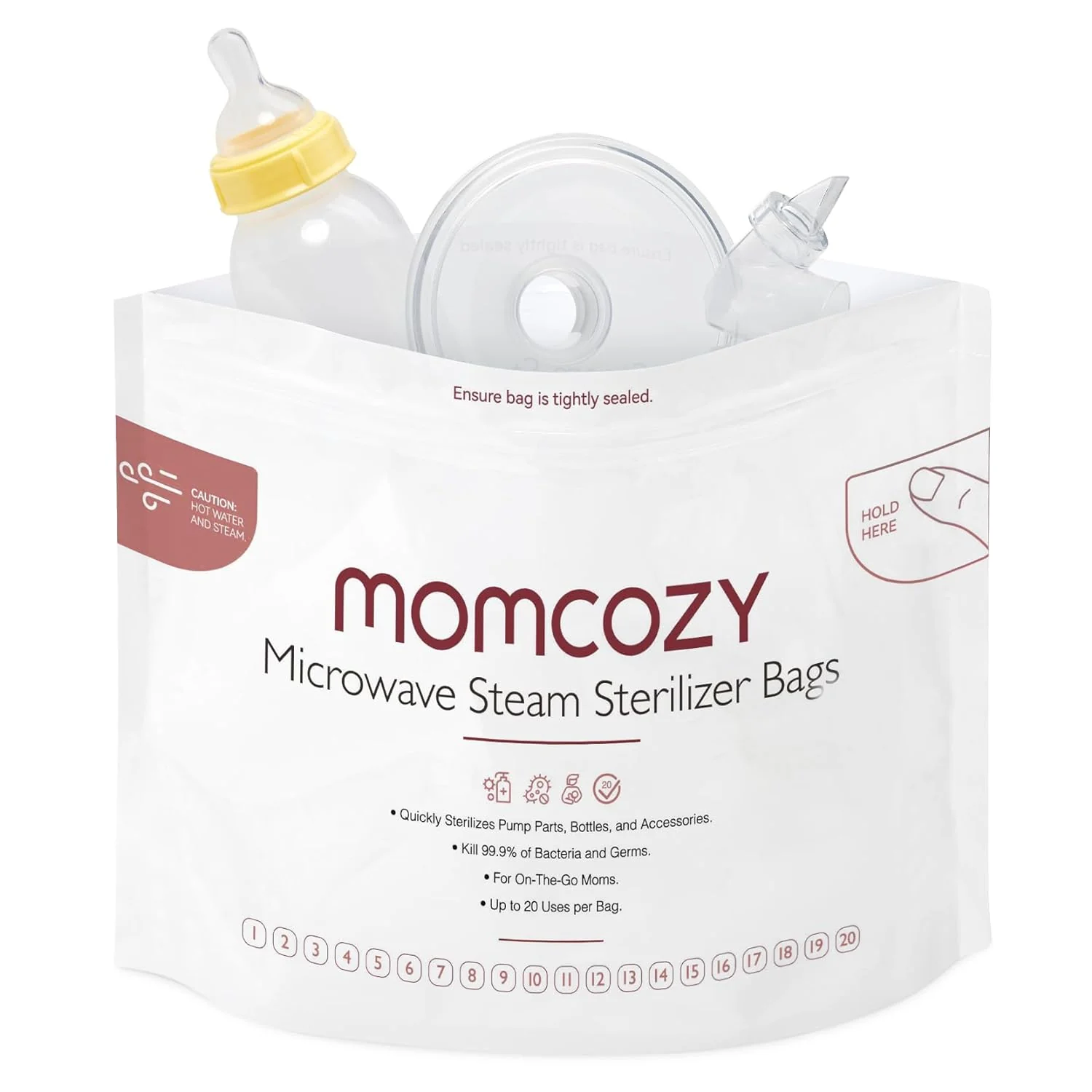 Momcozy Microwave Steam Sterilizer Bags - Image 7