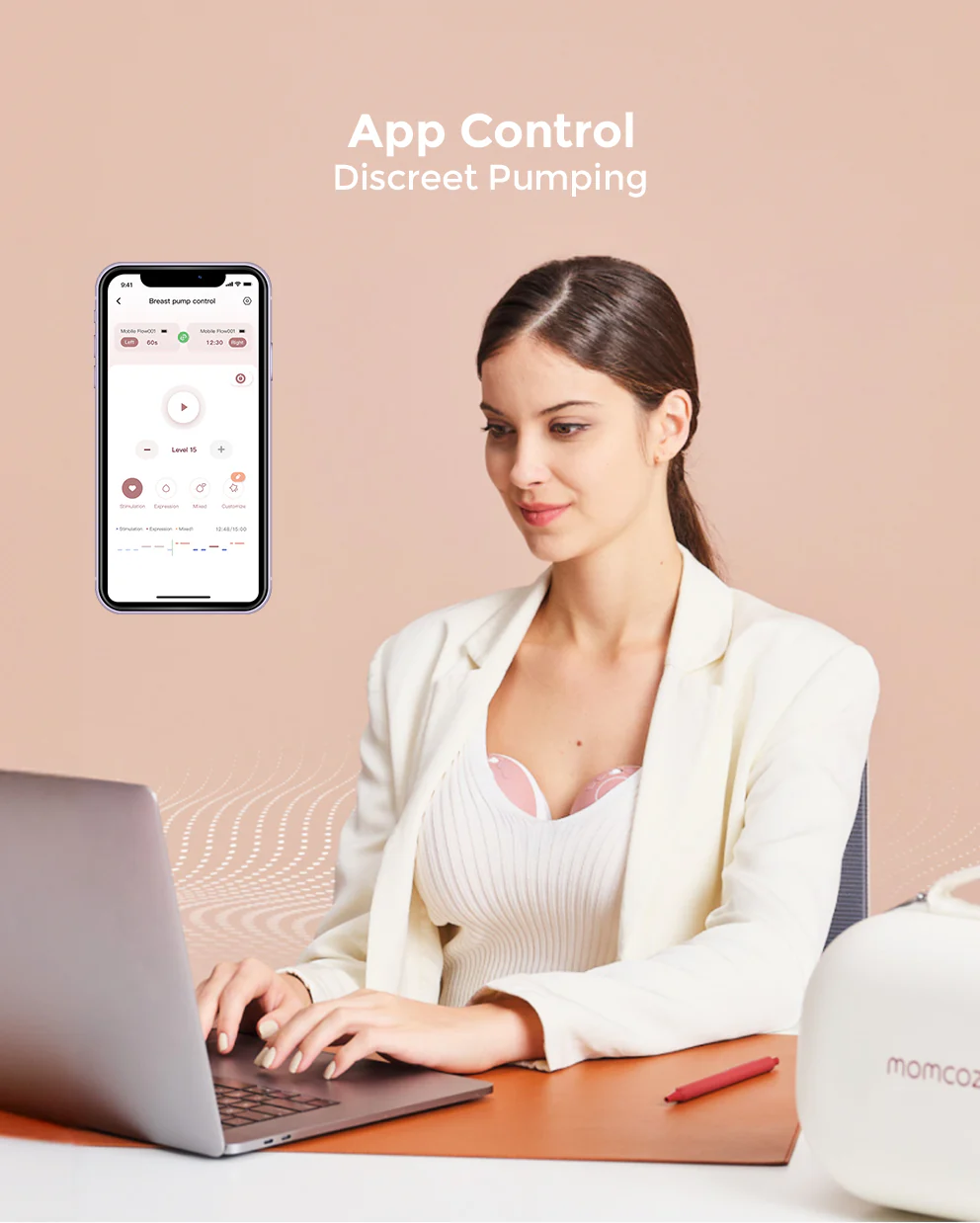 Momcozy Mobile Flow™ Hands-Free Breast Pump | M9 - Image 3