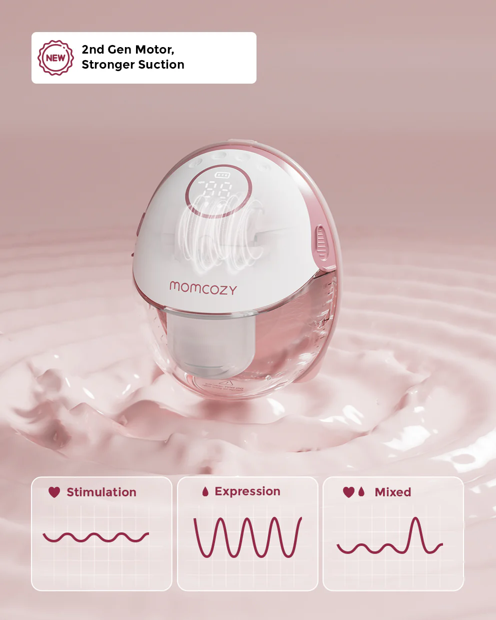 Momcozy Mobile Style™ Hands-free Slim Breast Pump | M6 - Image 4