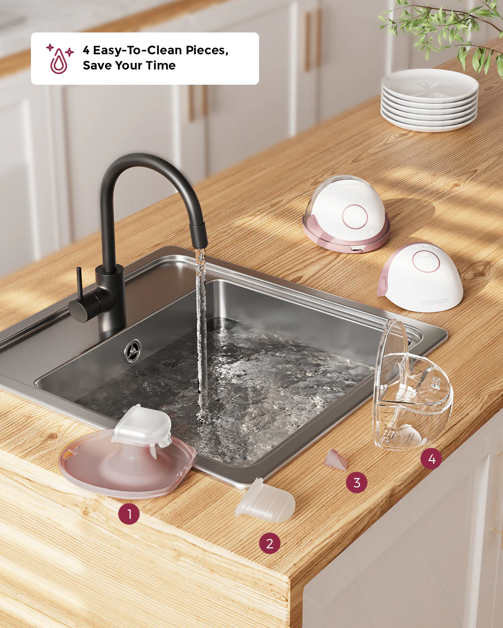 Momcozy Mobile Style™ Hands-free Slim Breast Pump | M6 - Image 6