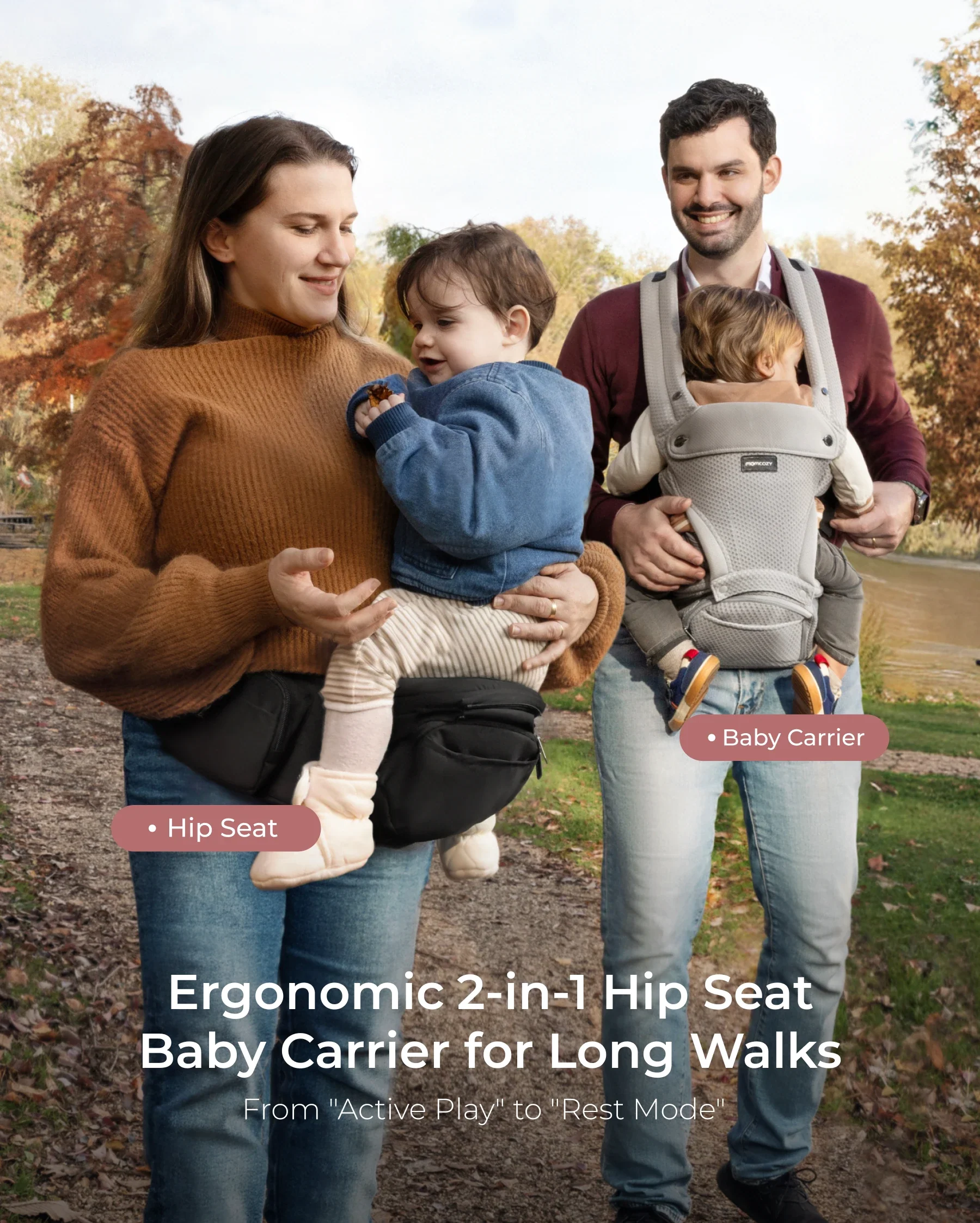 2-In-1 Hip Seat Baby Carrier - Image 3