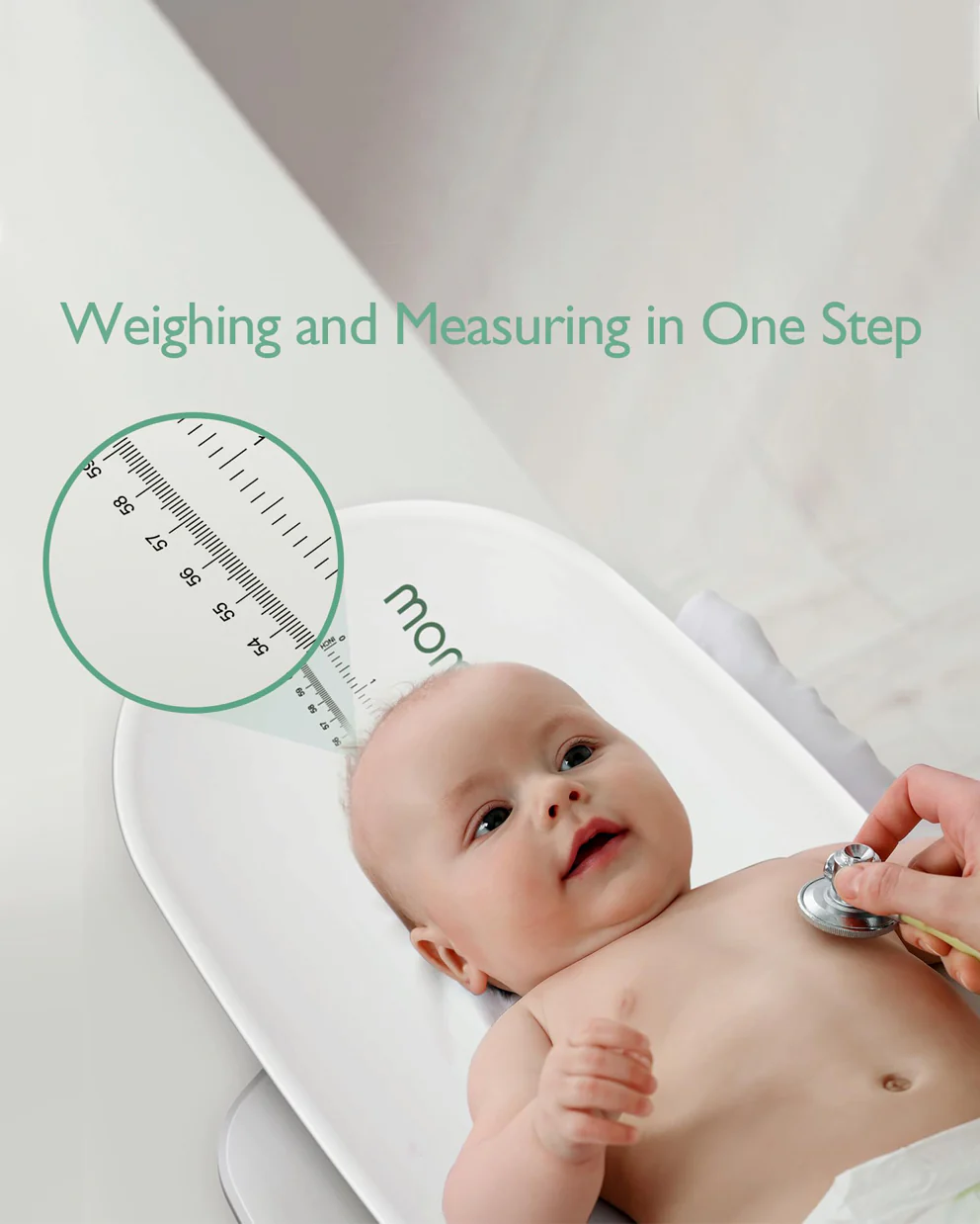 Momcozy Multi-Function Baby Scale - Weight & Height Measurement - Image 3