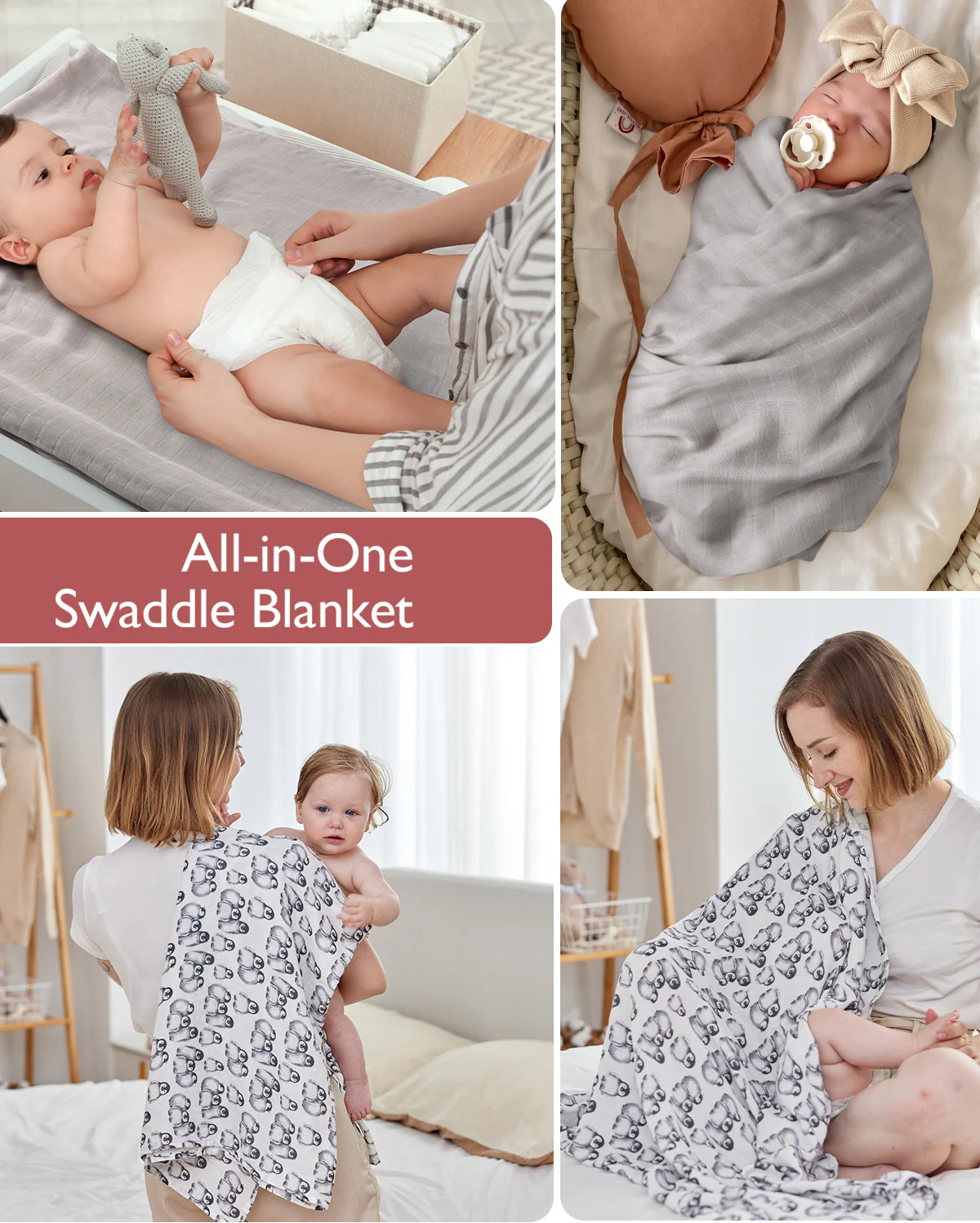Momcozy Softness Upgrade Muslin Swaddle Blankets - Image 41