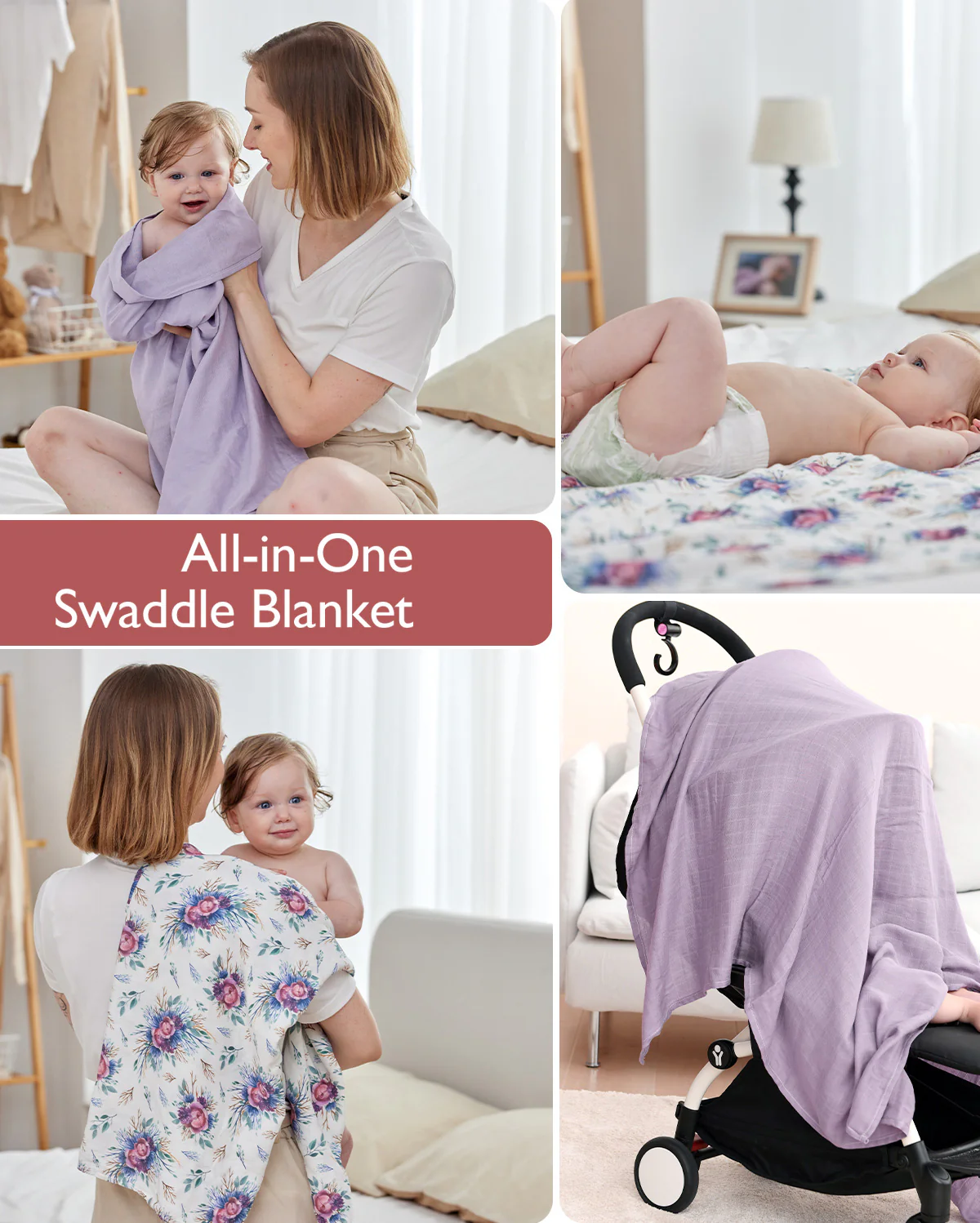 Momcozy Softness Upgrade Muslin Swaddle Blankets - Image 47