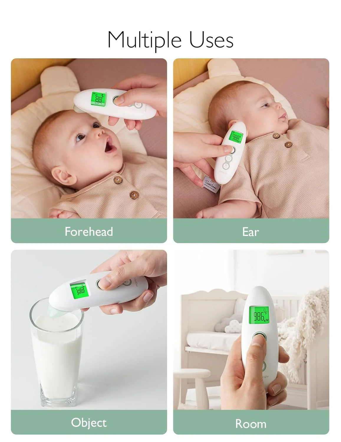 Momcozy Non-Contact Forehead and Ear Thermometer - Image 6