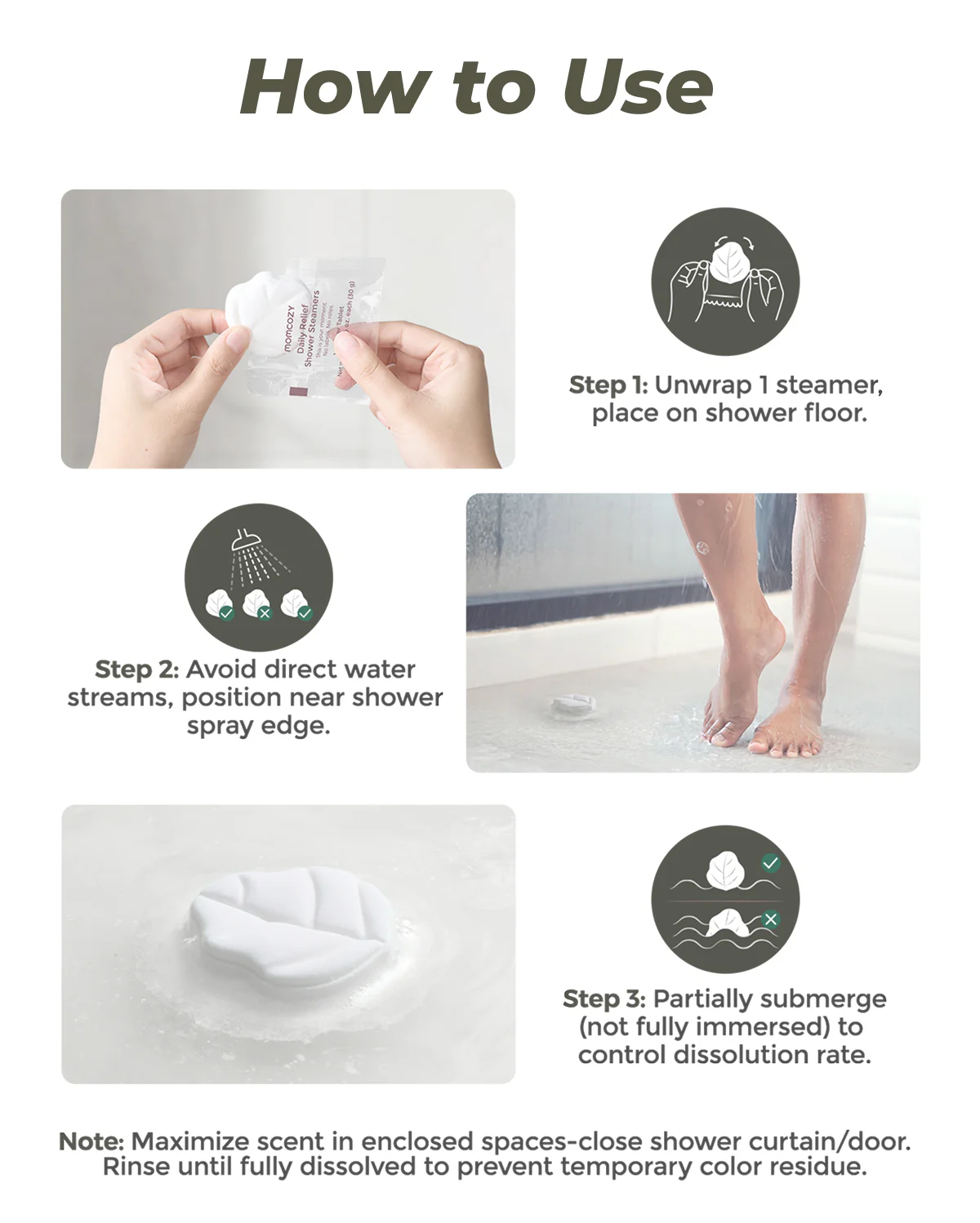 Momcozy Peppermint & Eucalyptus Shower Steamers（14 Pack） - Image 9